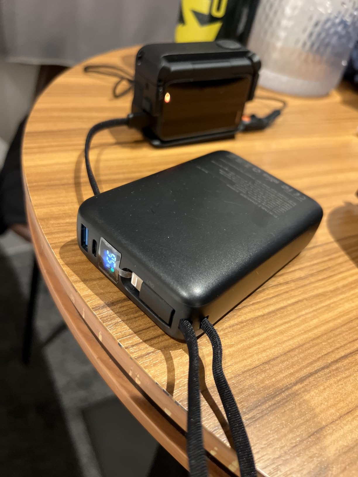 Portable Charger 50000mAh Power Bank, Portable Phone Charger with 2 Built in Cables, 22.5W Fast Charging Travel Essentials Battery Pack for iPhone/iPad/MacBook/Android/Samsung Galaxy, Carbon Black customer photo 1