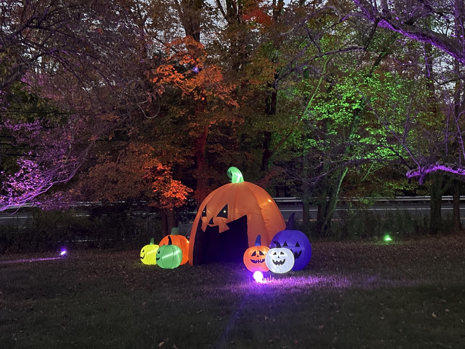 MGparty 14.5FT Halloween Inflatables Pumpkin Decorations Outdoor Built-in LED Lights Blow Up Pumpkin Inflatable Giant Halloween Yard Decoration for Indoor Outdoor Holiday Lawn Garden Decor customer photo 2