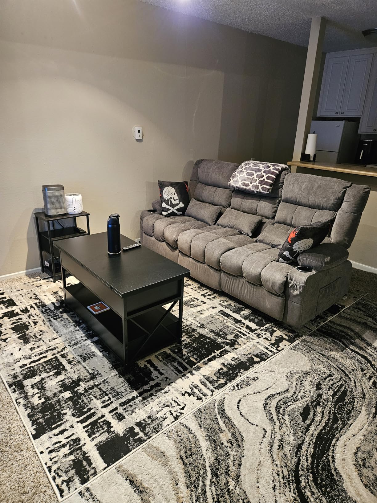MAHOMICO Recliner Sofa with Cup Holders for Living Room 3 Seat Manual Oversized Recliner Chiar with Ergonomic, Side Pocket for Adult customer photo 2
