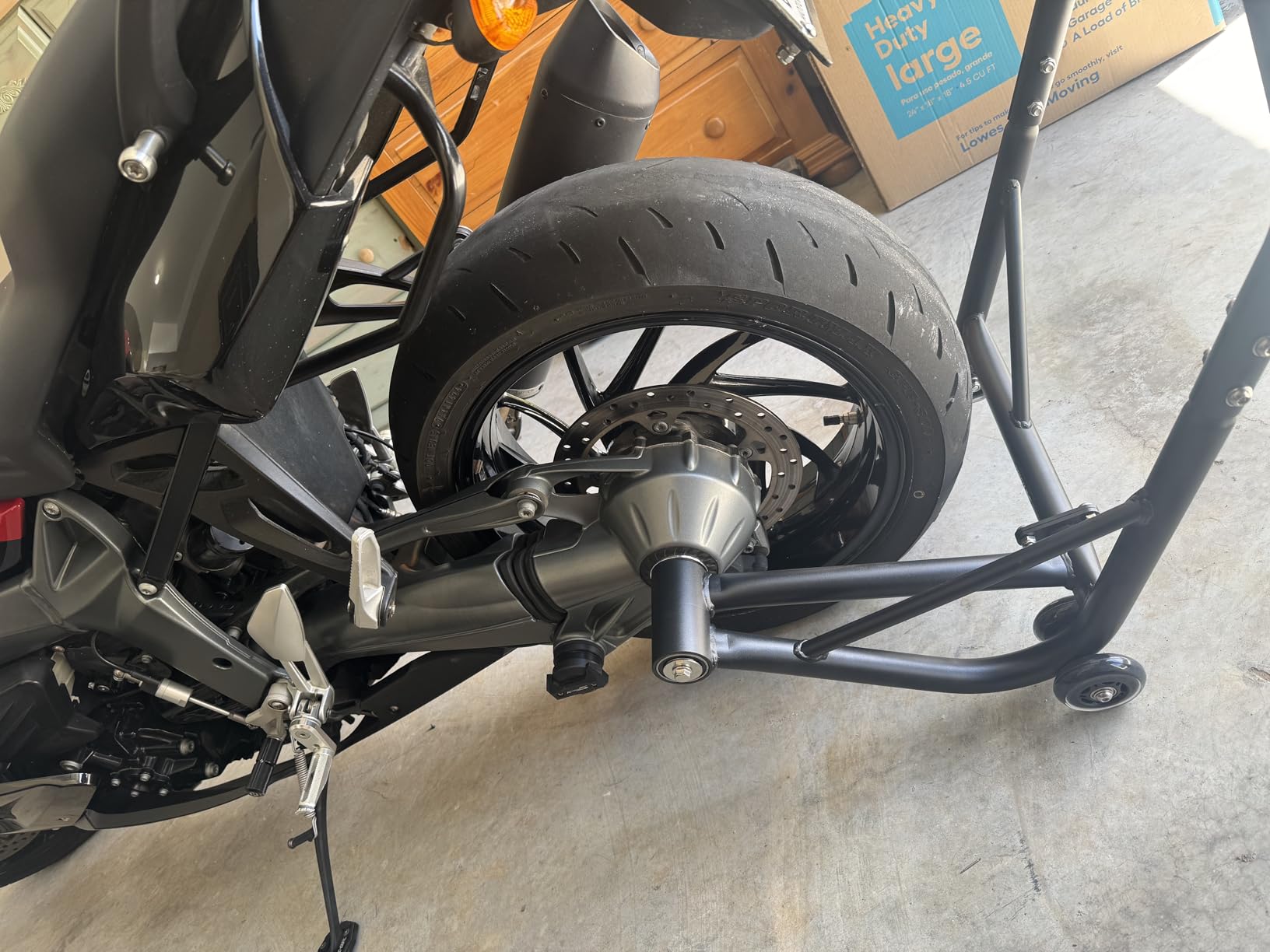 Xitomer 53.4mm Pin Universal Motorcycle Stand Motorcycle Single Side Swingarm Rear Lift Single-Sided Swingarm Lift Stand Fit for R1200GS R1200GS ADVENTURE R1200R HP2 Sport customer photo 1