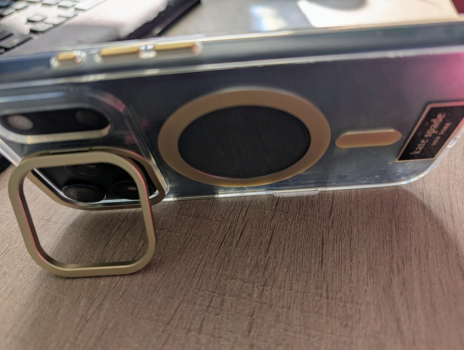 Kate Spade New York iPhone 17 Pro Case - Compatible with MagSafe - Designer Phone Case - Crystal Pave Nightfall customer photo 2