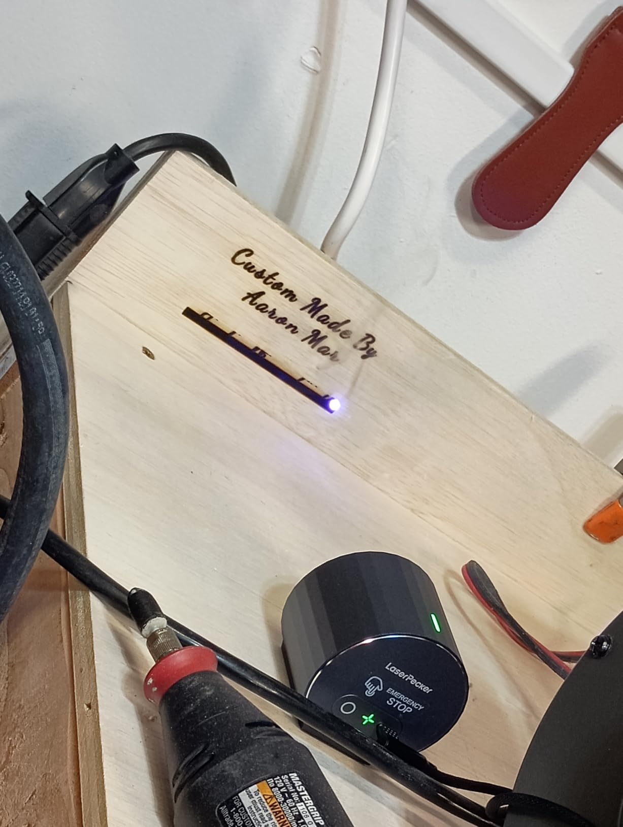 LaserPecker LP1 Plus Mini Laser Engraver for Beginners, Pocket-Sized Laser Engraving Machine with Adjustable Stand, 360° Multi-Angle Engraving for Wood Leather Paper DIY Projects customer photo 1