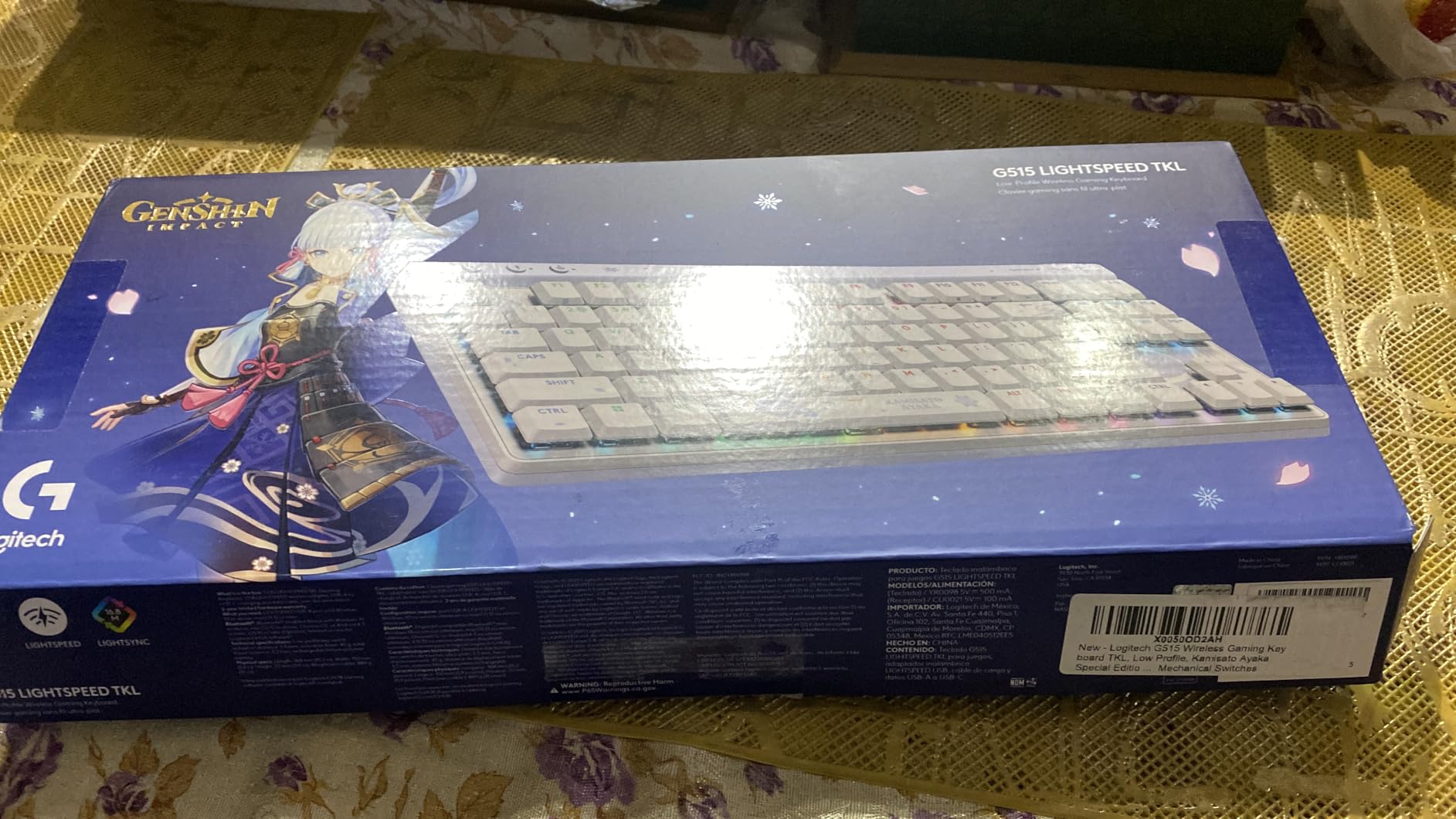 Logitech G515 Wireless Gaming Keyboard TKL, Low Profile, Kamisato Ayaka Special Edition, LIGHTSYNC RGB, Thin Tenkeyless Design, Double-Shot PBT Keycaps, Tactile Brown Mechanical Switches customer photo 2
