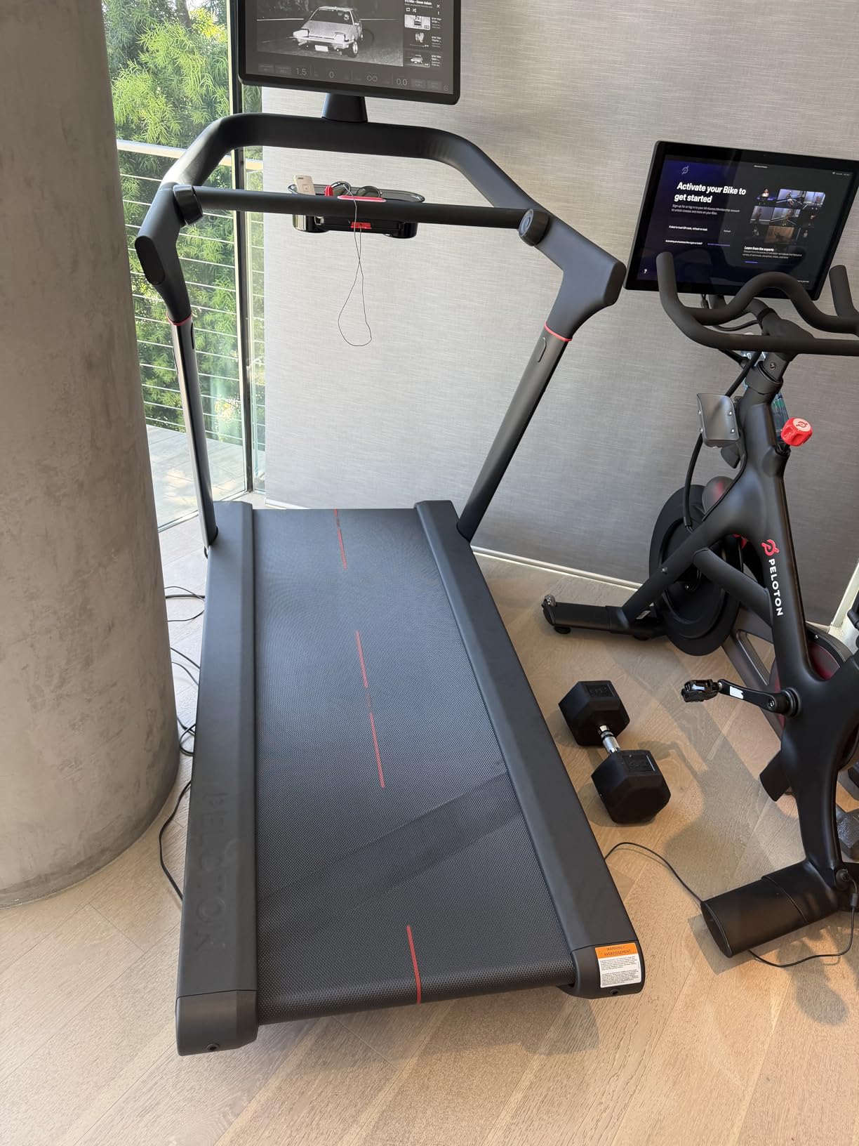 Peloton Cross Training Tread, Treadmill for Running, Walking, and Hiking with 24
