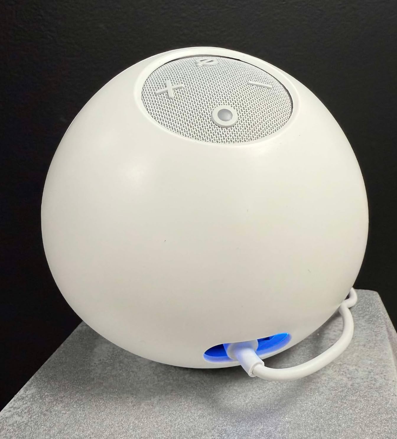 Echo Dot Bundle: Echo Dot (5th Gen) Glacier White and Nightmare Before Christmas Sally Stand customer photo 1