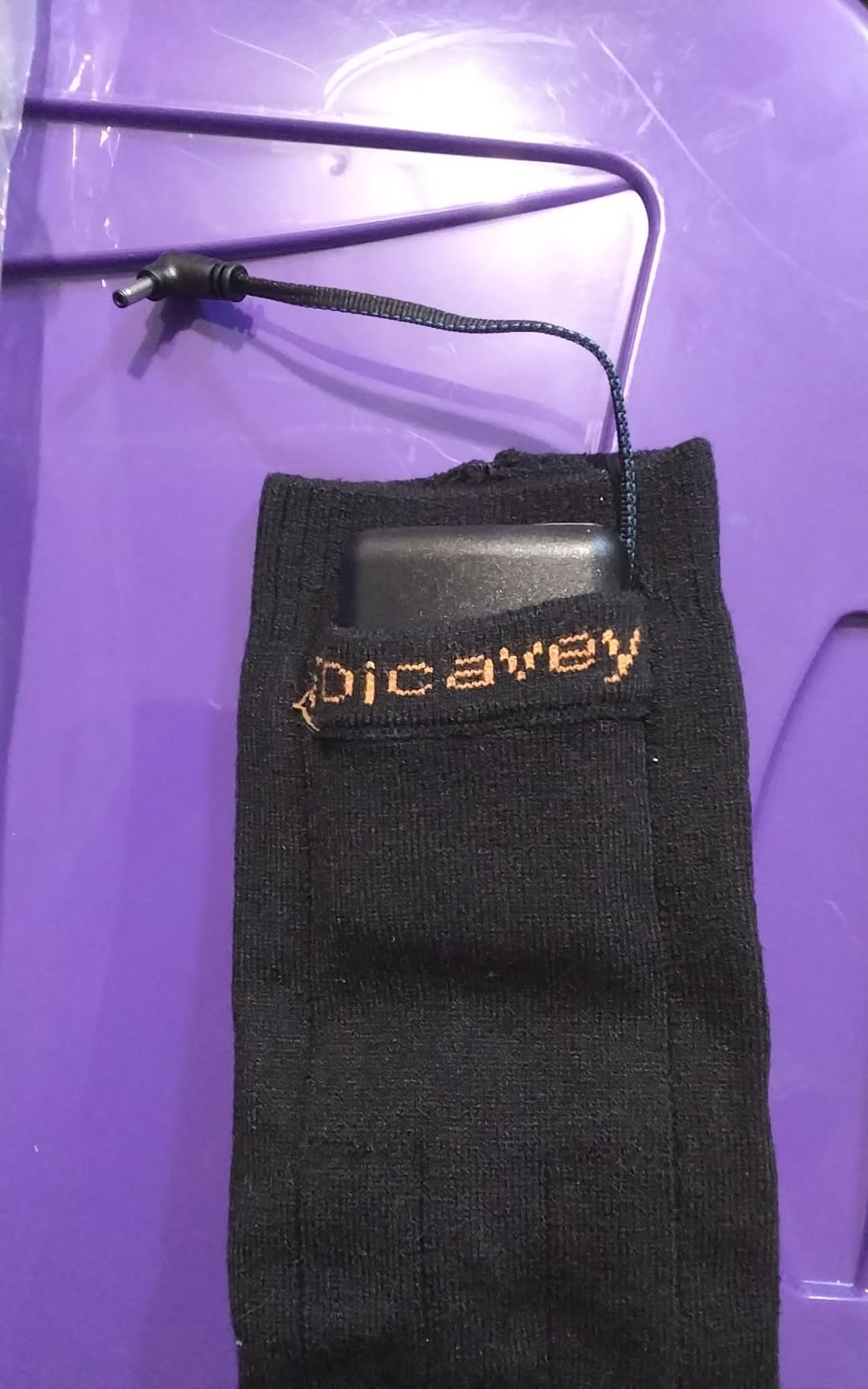 Heated Socks for Men & Women, Rechargeable Electric Thermal Socks with 5000mAh Curved Battery, 4 Heat Levels, Washable, Warm Winter Foot Warmers for Skiing, Hiking, Hunting, Outdoor Work customer photo 2