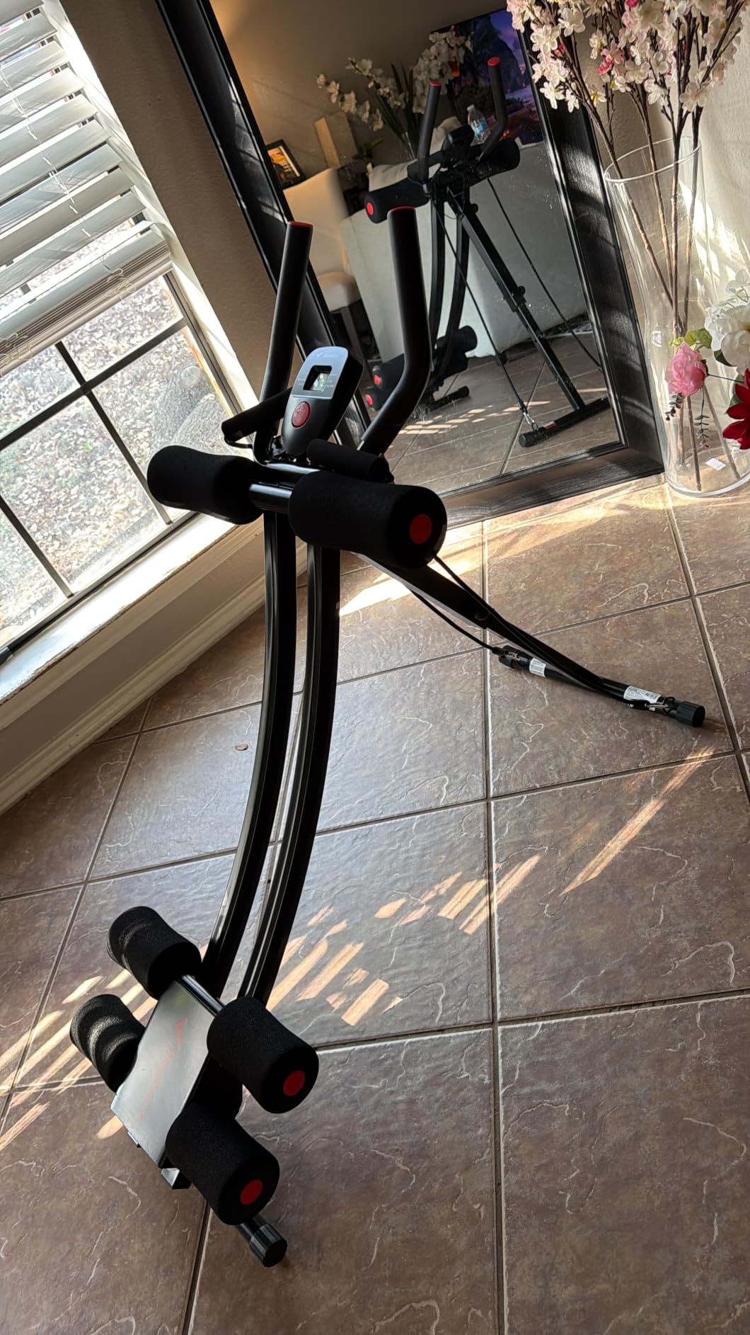 MERACH Ab Machine, Adjustable Dual Track Ab Trainer Machine, Ab Workout Equipment for Home Gym, Ergonomic Arc Track for Better Abs, Foldable Workout Machine for Full Body Workout Home Exercise customer photo 1