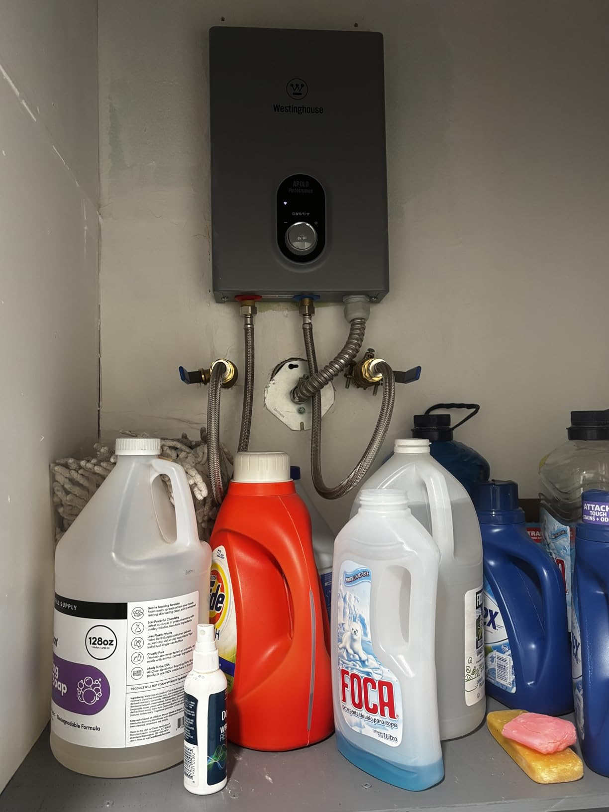 Westinghouse Tankless Water Heater Electric 14kW 240V, Instant On-Demand Hot Water, Smart WiFi, Compatible with Alexa & Google Home, ETL Certified IPX4, Space-Saving, Gray (APOLO-2.0 Upgrade) customer photo 1