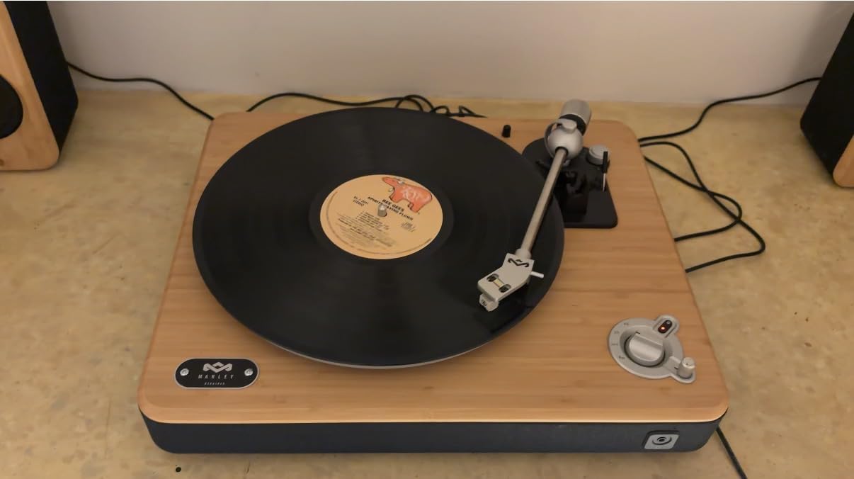 House of Marley Stir It Up Wireless 2 Turntable with Speakers - Sustainably Made Bluetooth Record Player & 10W Bookshelf Speakers, Easy Set Up Vinyl Player with an Audio Technica Cartridge, Bamboo customer photo 1