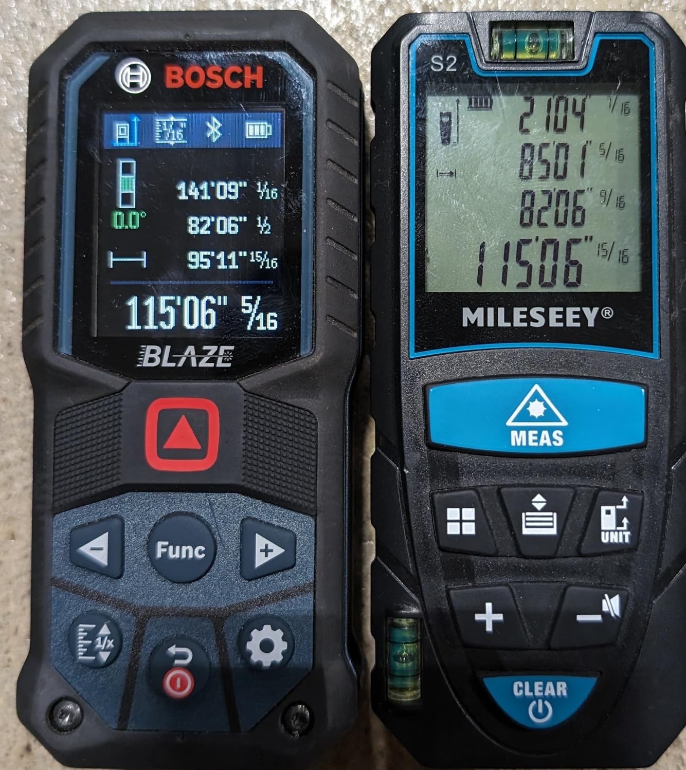 Laser Measure 50M/165ft, RockSeed Digital Laser Distance Meter with 2 Bubble Levels, Portable M/in/Ft Unit Switching Backlit LCD and Measuring Distance/Area/Volume/Pythagorean customer photo 2