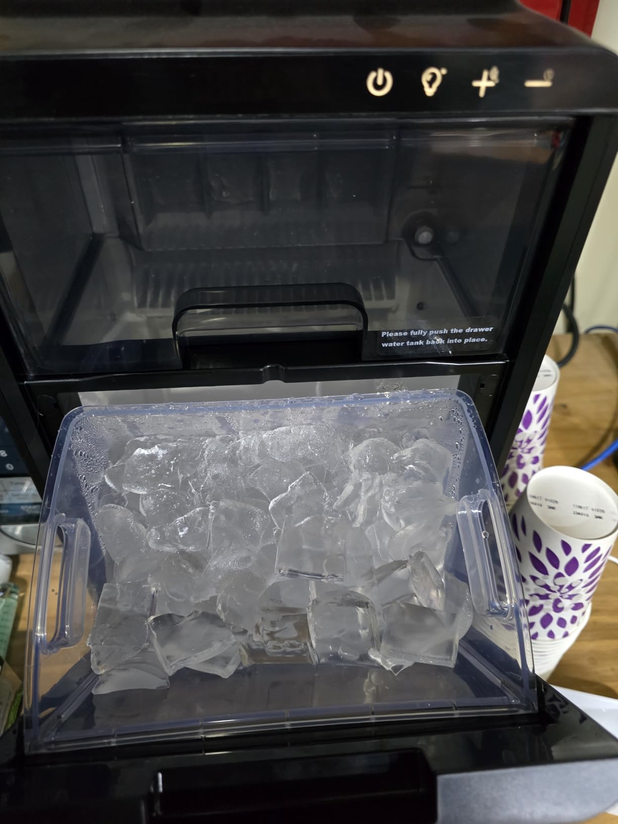 Antarctic Star Crescent Ice Maker, Slow-Melting Countertop Ice Maker, 27 Lbs/24H, 16Pcs in 15Mins, Self-Cleaning, 24-Hour Timer, for Home/Kitchen/Office/Party customer photo 2