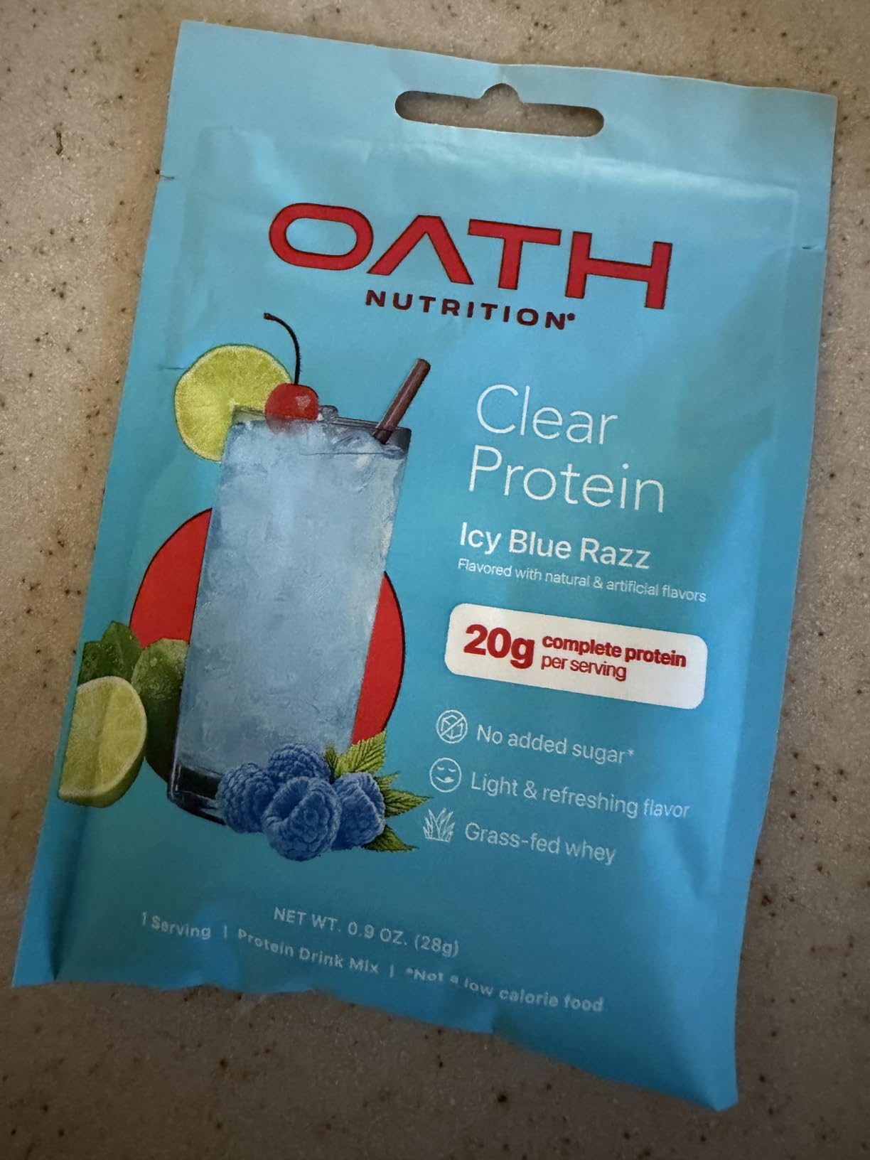 Oath Nutrition Clear Whey Isolate Protein Powder Variety Pack, 12 Pack customer photo 1