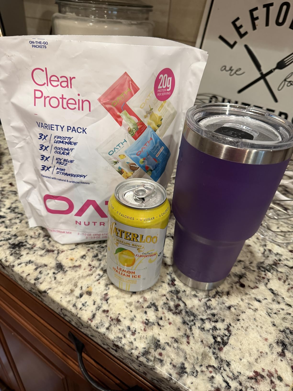 Oath Nutrition Clear Whey Isolate Protein Powder Variety Pack, 12 Pack customer photo 2