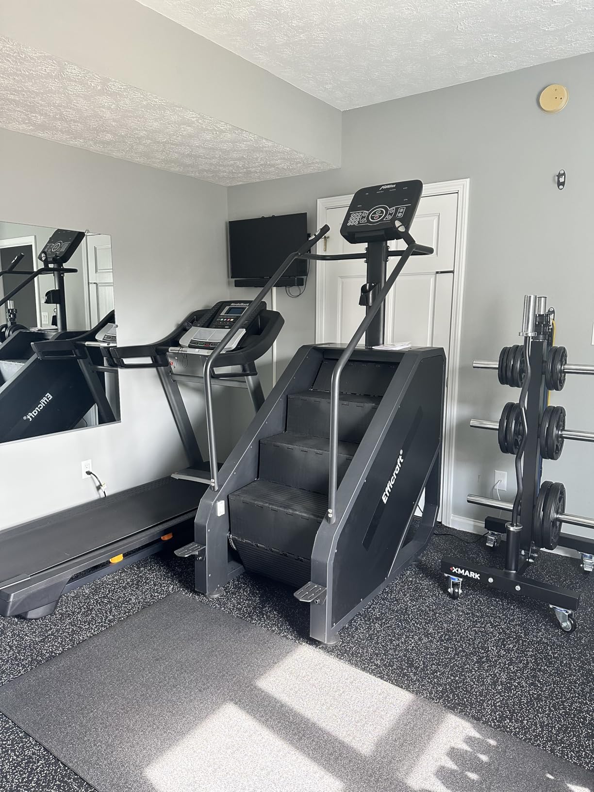 EFFICRAFT Stairmaster Machine with LED Screen, Commercial Grade Stair Climber, Continuous Climbing Exercise Machine for Cardio, 15 Speed Levels Stair Master, 15-164 Steps/Min customer photo 1