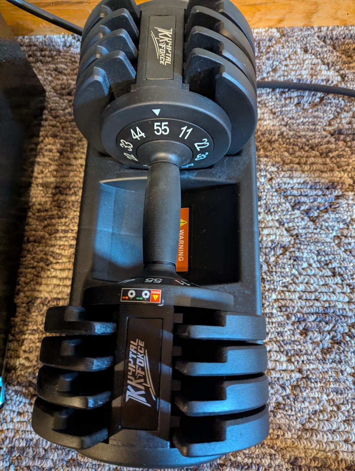 25/55lb Pair Adjustable Dumbbell Set customer photo 2