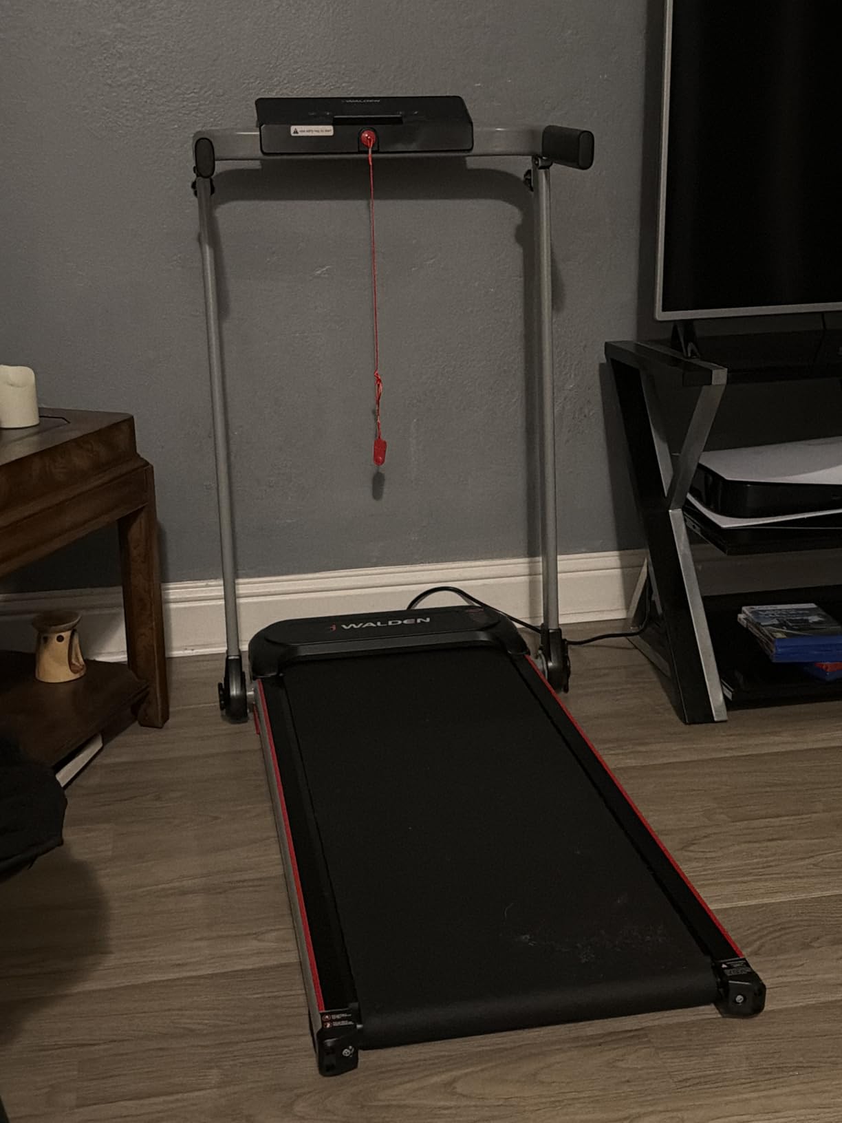 Folding Electric Treadmill with Handle Folding Treadmills - Foldable Running Treadmill LCD Screen - 6.2mp/h corredora electrica Walden Sports customer photo 2