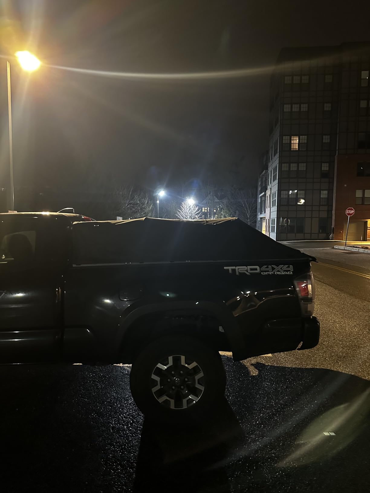 JOYTUTUS Truck Bed Soft Topper Compatible with Tacoma 2005-2023 with 6ft Bed, Foldable Truck Cap Camper Shell for Tacoma 2nd & 3rd Gen customer photo 1
