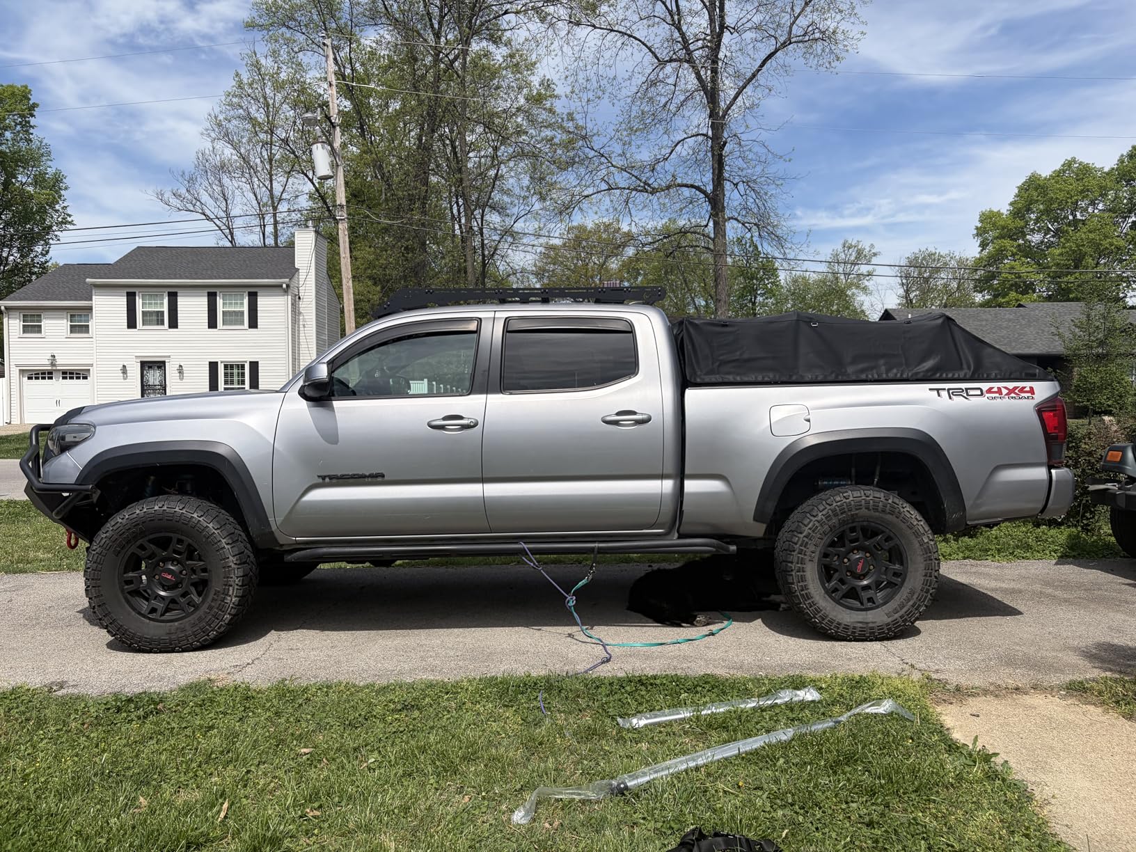 JOYTUTUS Truck Bed Soft Topper Compatible with Tacoma 2005-2023 with 6ft Bed, Foldable Truck Cap Camper Shell for Tacoma 2nd & 3rd Gen customer photo 2