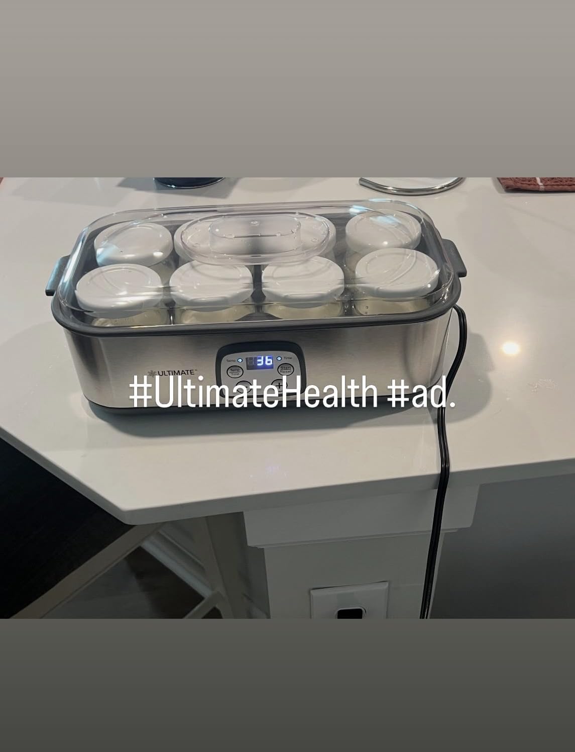Ultimate Probiotic Yogurt Maker with Adjustable Time & Temperature Control, Make Trillions of Probiotics for Better Gut Health, Two 1-Quart Containers for Larger Batches, UNLIMITED LIFETIME WARRANTY customer photo 2
