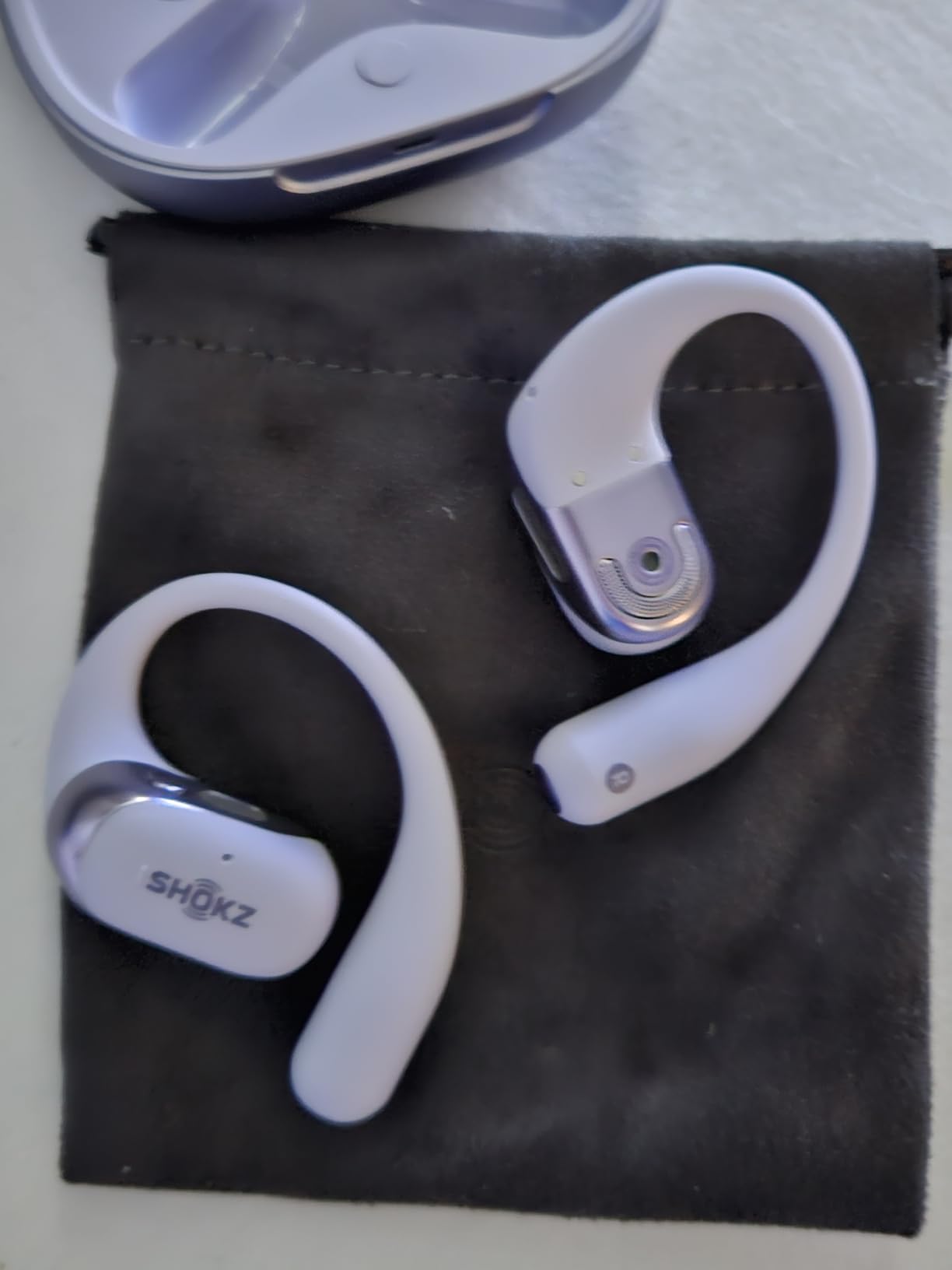 SHOKZ New OpenFit 2+ Open-Ear Headphones, Dolby Audio Enabled, Comfortable Earbuds with Soft Ear Hooks, 48H Playtime, IP55 Water-Resistant, USB-C Fast Charging, Wireless Charging customer photo 2