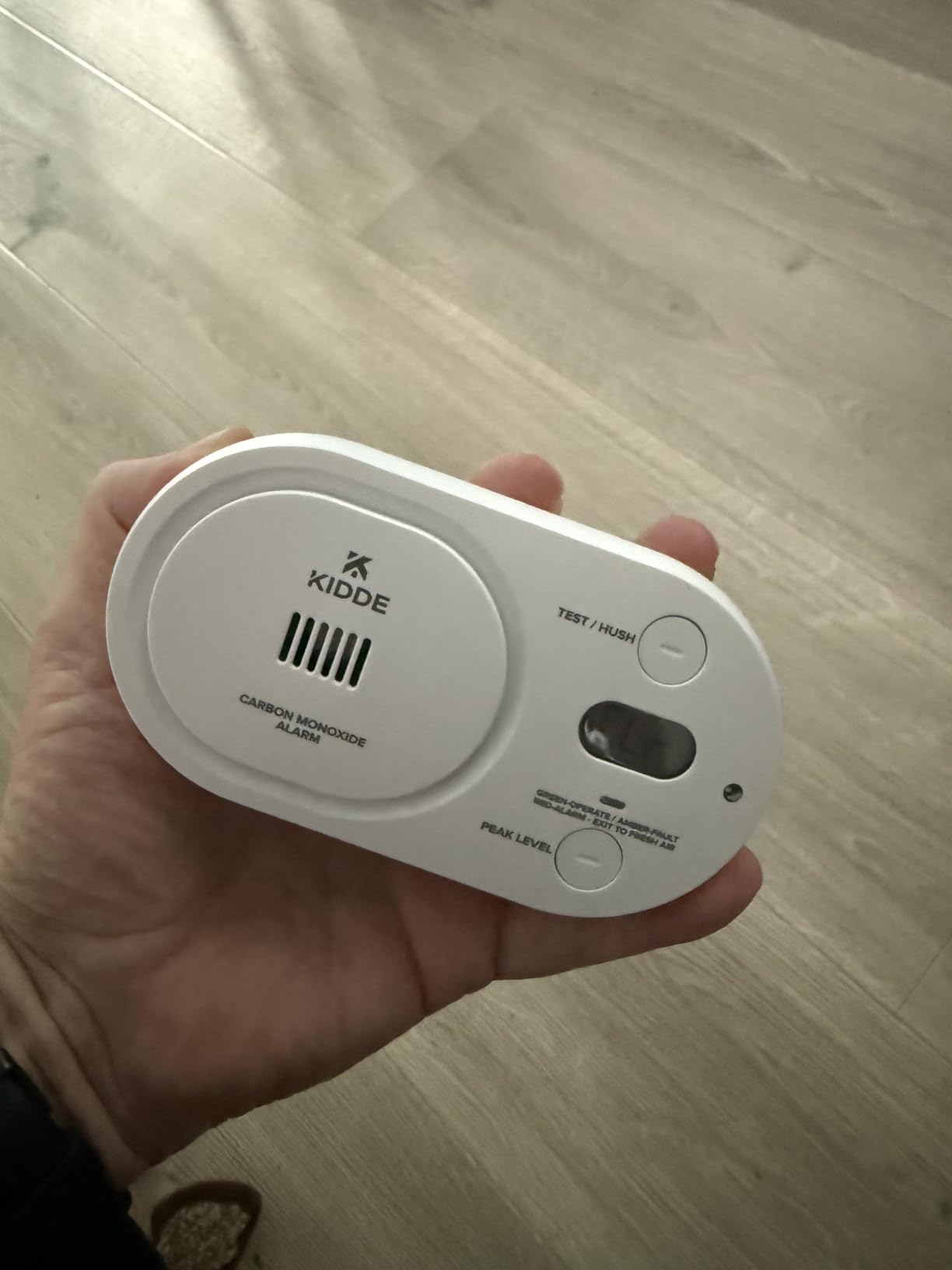 Kidde Carbon Monoxide Detector, AA Battery Powered, Detects Low-Level CO, Digital Backlit Display, Portable for Travel or Home, LED Status Indicators, 85 dB Alarm, 5th Edition, COBDL customer photo 1