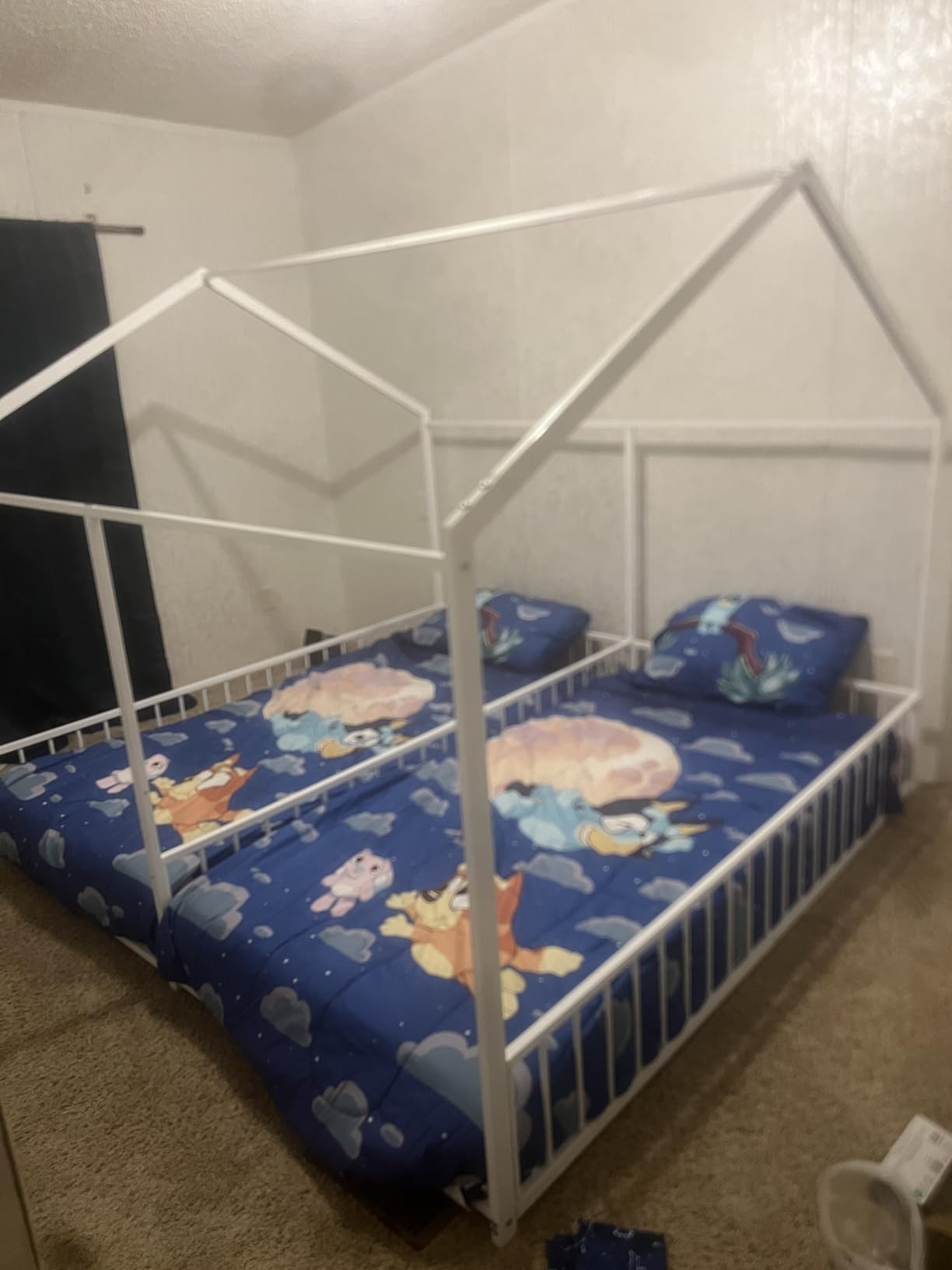 PVWIIK Murphy Multifunctional Bed Frame with Storage Shelf & Support Plate for Adult,Girls,Boys,Queen Size Murphy Bed,Wood Hidden Wall Bed Space-Saving Cabinet,White customer photo 2