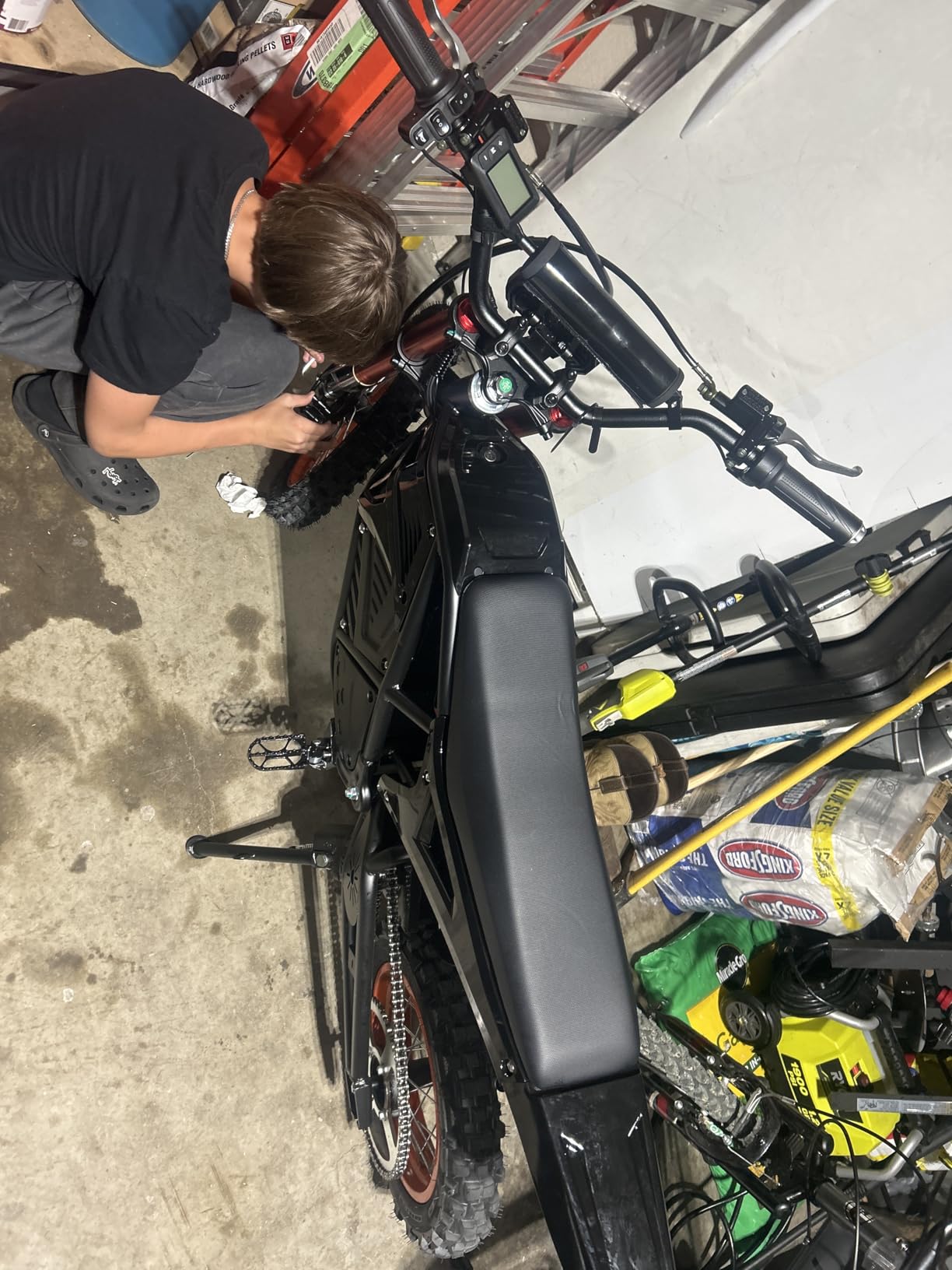 ESKUTE Electric Dirt Bike for Teens Adults, Mid-Drive Motor 3500W Peak, Electric Motorcycle 48V23Ah Battery, 53-Mile Range, 38mph, Hydraulic Nitrogen Dual Shock Absorbers customer photo 1