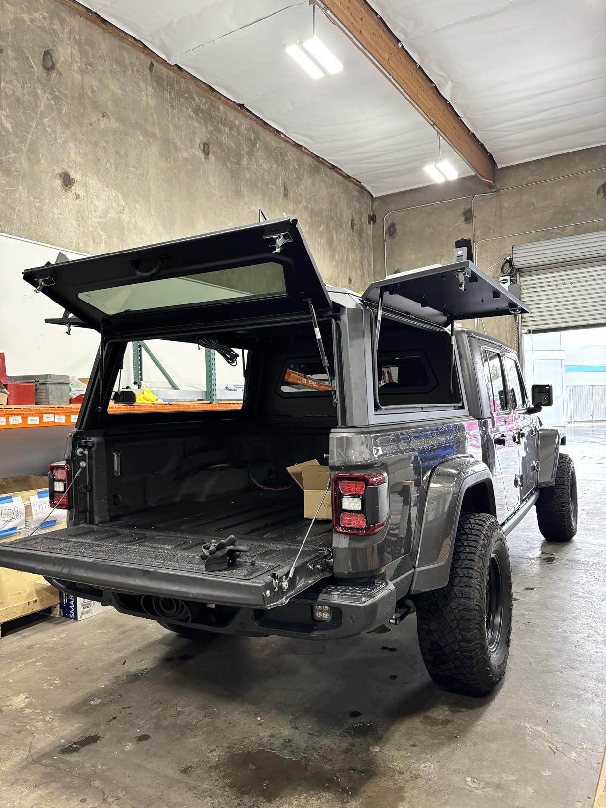 Rough Country Truck Bed Cap Topper for Jeep Gladiator (2020-2025) - Modular Design, Locking Gullwing Access Doors, Molle Panels, LED Interior Lighting customer photo 1