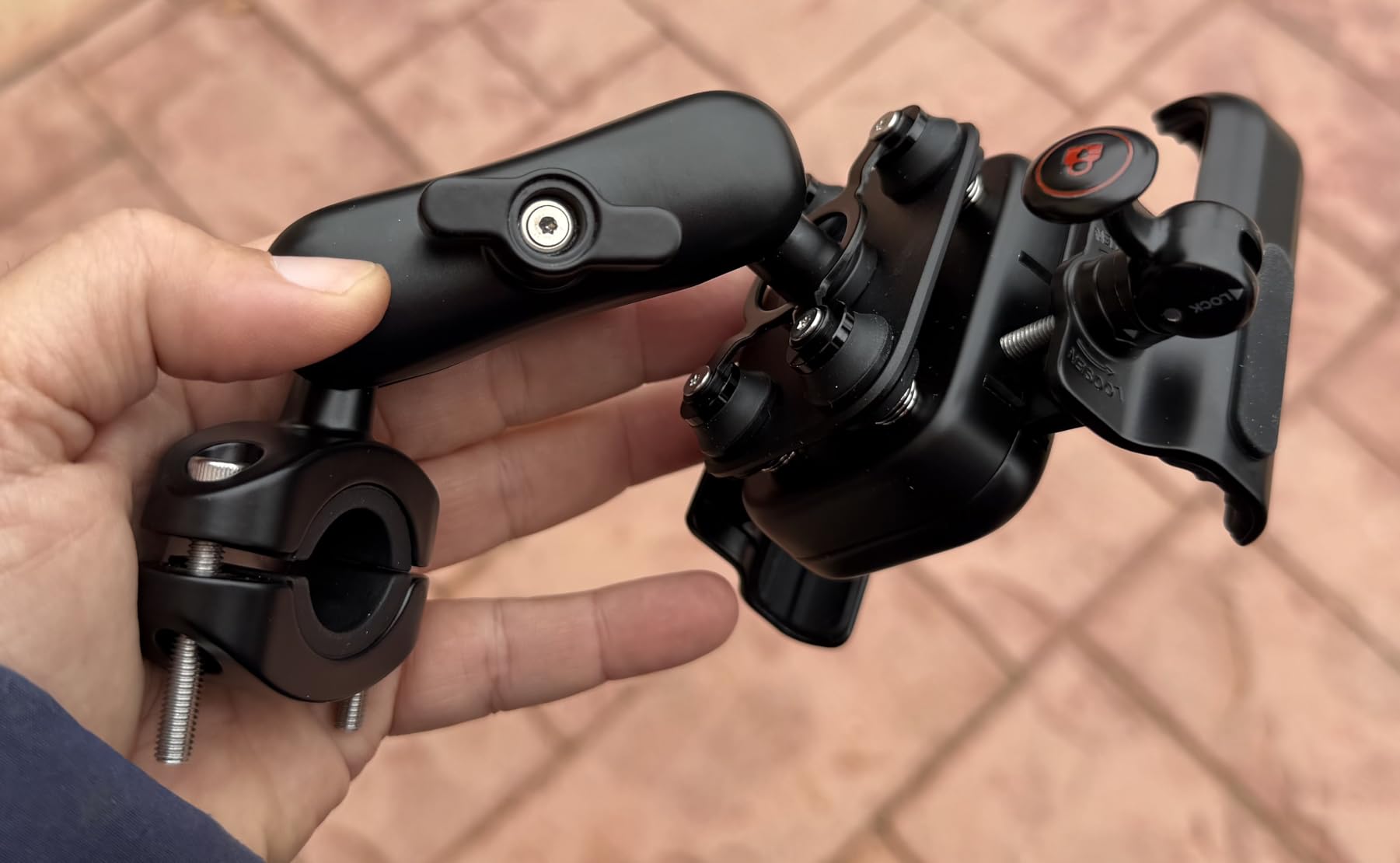 Lamicall Motorcycle Phone Mount Holder - [All Metal] [Anti Shake] [Extendable Arm] Bike Phone Holder Handlebar Clamp, Bicycle Cell Phone Mount, Gifts for iPhone 17 16 Pro Max, Galaxy, 4.7-7.2