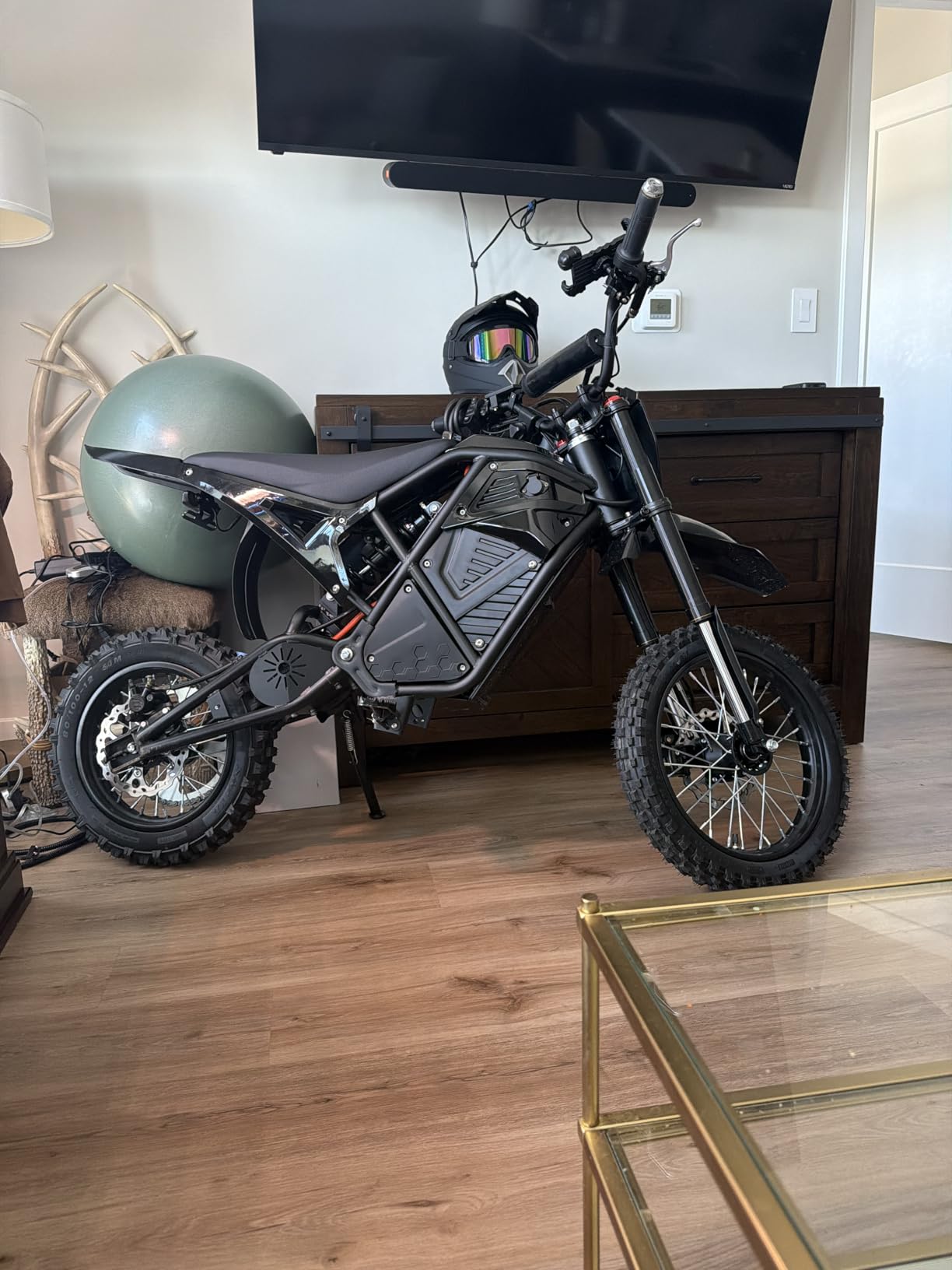 ESKUTE Electric Dirt Bike for Teens Adults, Mid-Drive Motor 3500W Peak, Electric Motorcycle 48V23Ah Battery, 53-Mile Range, 38mph, Hydraulic Nitrogen Dual Shock Absorbers customer photo 1