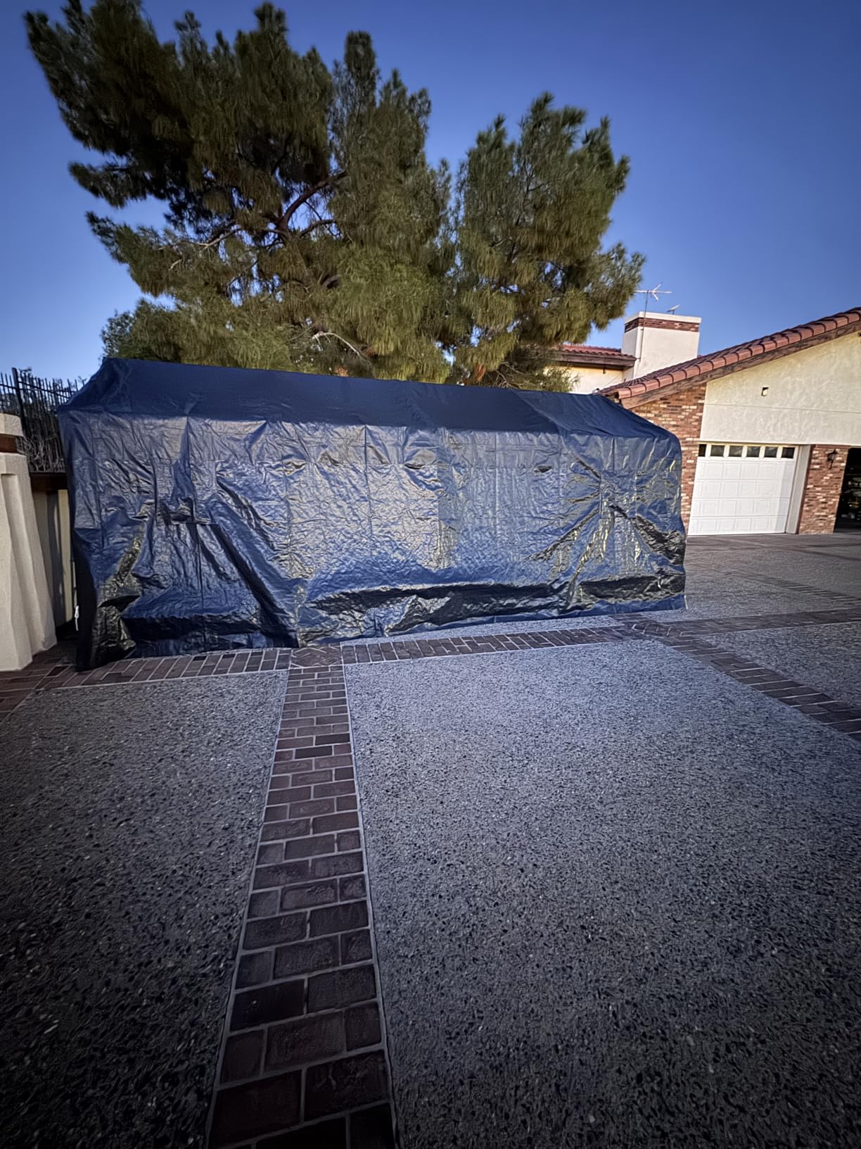 12x20FT Heavy Duty Metal Carport, Outdoor Carport with Galvanized Steel Frame and Roof, Multi-Use Car Garage Shelter with Removable Sidewalls, Enclosed for Cars, Pickup, Tractors, Tools, Gray customer photo 2