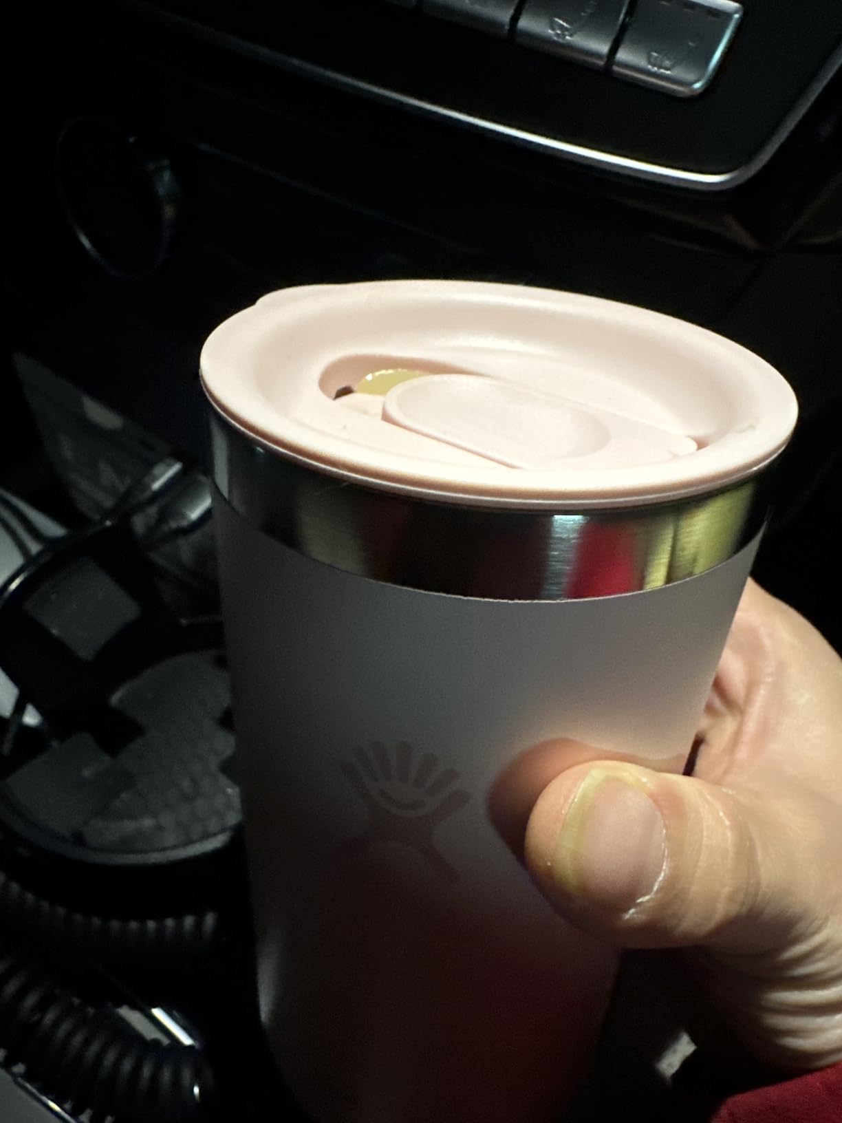 Hydro Flask Travel Coffee Cup - Insulated Stainless Steel, Leak Proof To-Go Tumbler 20 Oz Harbor Blue customer photo 1