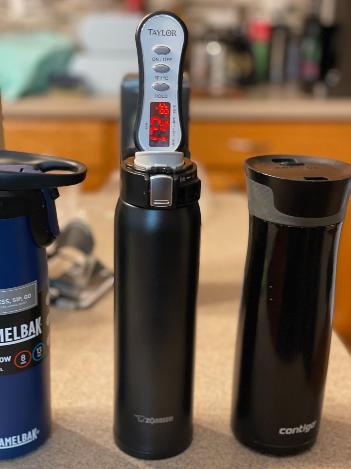Hydro Flask Flex Sip Coffee Tumbler - Insulated Stainless Steel, Leak Proof Travel Cup 20 Oz Harbor Blue customer photo 2