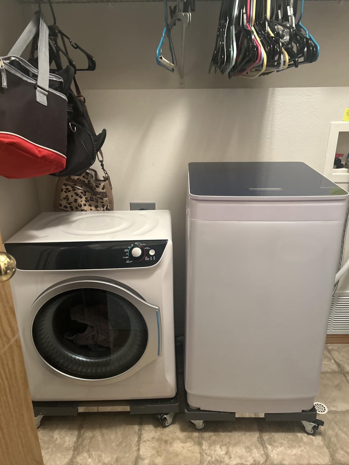Auertech Portable Washer and Dryer Combo Set, 28 lbs Fully Automatic Washing Machine with Stainless Steel Inner Tub, 2.6 Cu.Ft Portable Dryers, Compact Washer and Dryer for Apartment, RV, Dorm customer photo 1