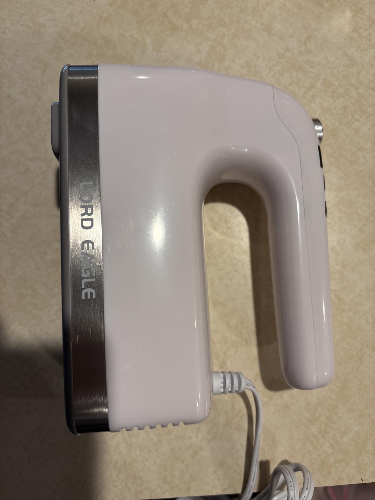 Lord Eagle 9-Speed Digital Hand Mixer Electric Handheld, 500W DC Motor Kitchen Mixer for Cake Baking, Lightweight Egg Beaters with Stain-resistant & Waterproof Storage Bag & 6 Accessories customer photo 1
