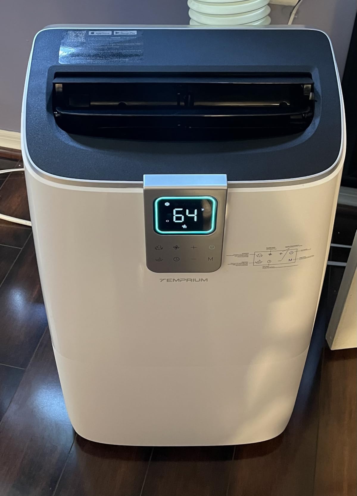 14,000 BTU Smart Portable Air Conditioner for Large Rooms up to 750 Sq.ft, 41dB Quiet Efficient AC Unit with App & Voice Control, 4-in-1 Cooling, Dehumidifier, Fan, No-Drain Self-Evaporating customer photo 2