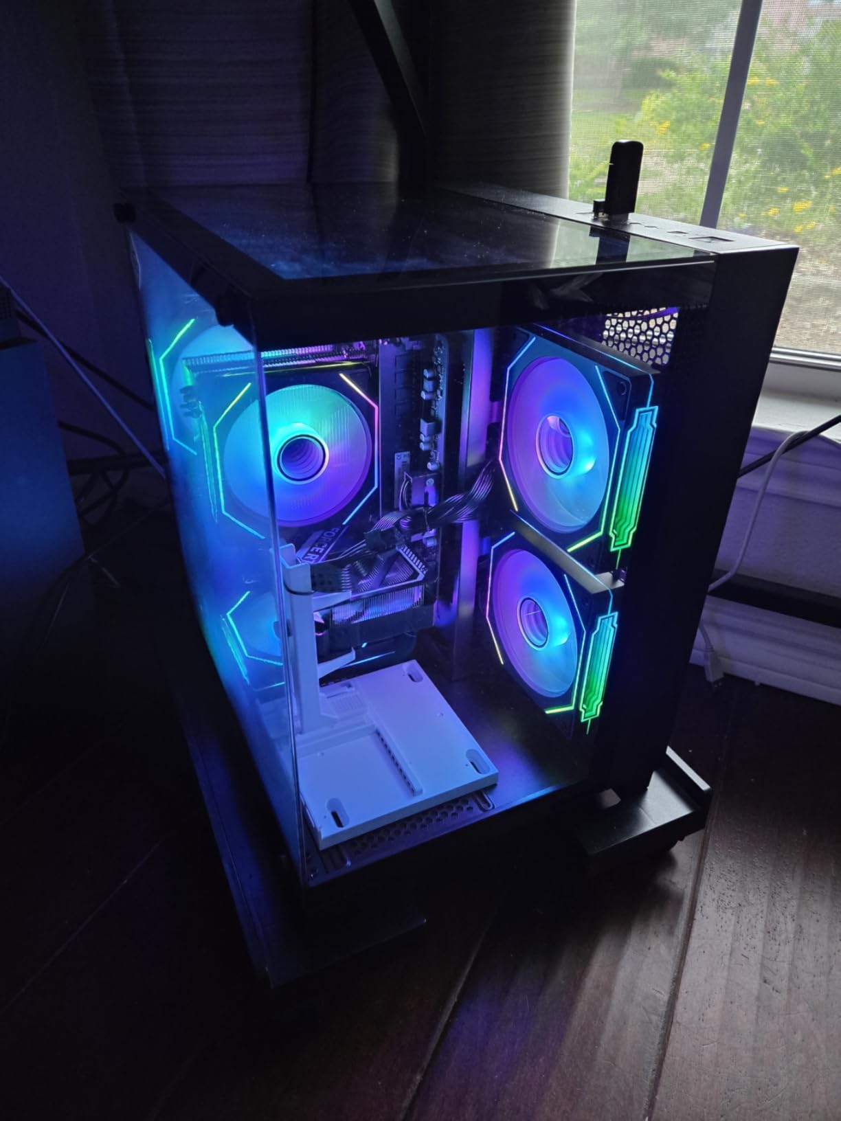 Gaming PC Desktop Core I9-14900HX, GeForce RTX 5060 Ti 8G, 16G DDR5 RAM, 1TB NVME SSD, WiFi 6, 4K 8K High-End Prebuilt PC Computer Tower for Streaming, Video Editing & Workstation Use customer photo 1