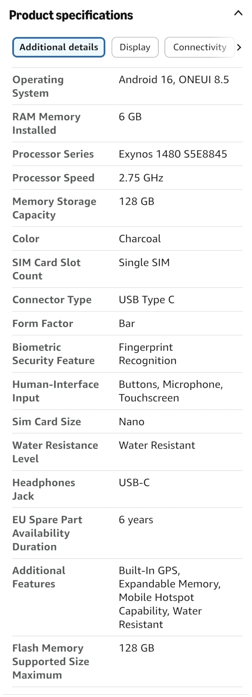 Samsung Galaxy A37 5G (2026), Unlocked Android Smartphone, 128GB, AMOLED Display, Triple Camera, IP68, Slim Phone, 5000mAh Battery, US Version, Awesome Lavender customer photo 2