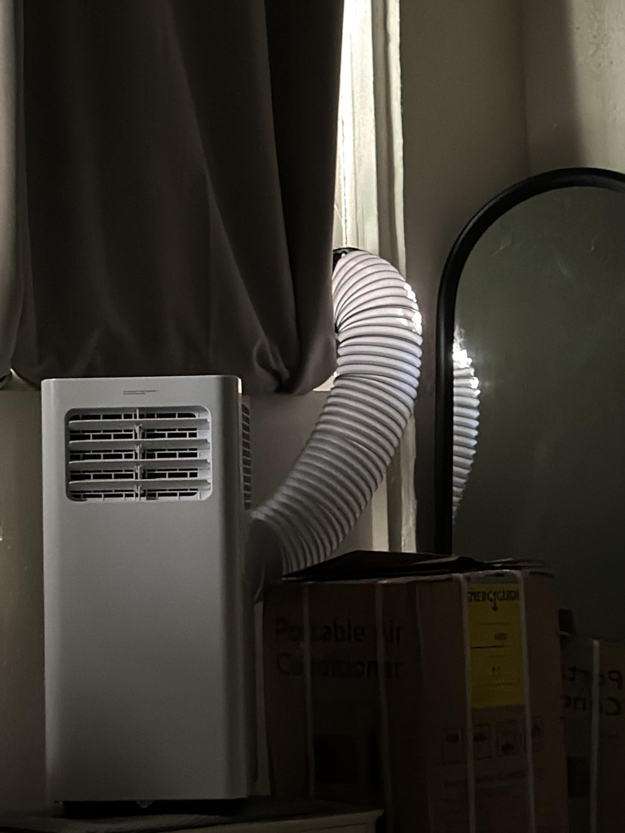 EUHOMY Portable Air Conditioners 10,000 BTU, 4-in-1 Air Conditioner Portable Up to 450 Sq.Ft. with Cool, Fan, Dehumidifier, Sleep, Portable AC Unit with LED Remote & 24H Timer, Installation Kits customer photo 1