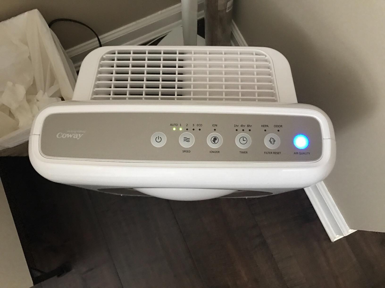 COWAY Airmega Mighty2 Air Purifier, Next Gen of AP-1512HH, for Large Room & Home Cleans up to 1,800 ft², IEST certified HEPA and Active Carbon for Allergies, Smoke, Dust, Pets & Mold, AP-1512N(BG) customer photo 1