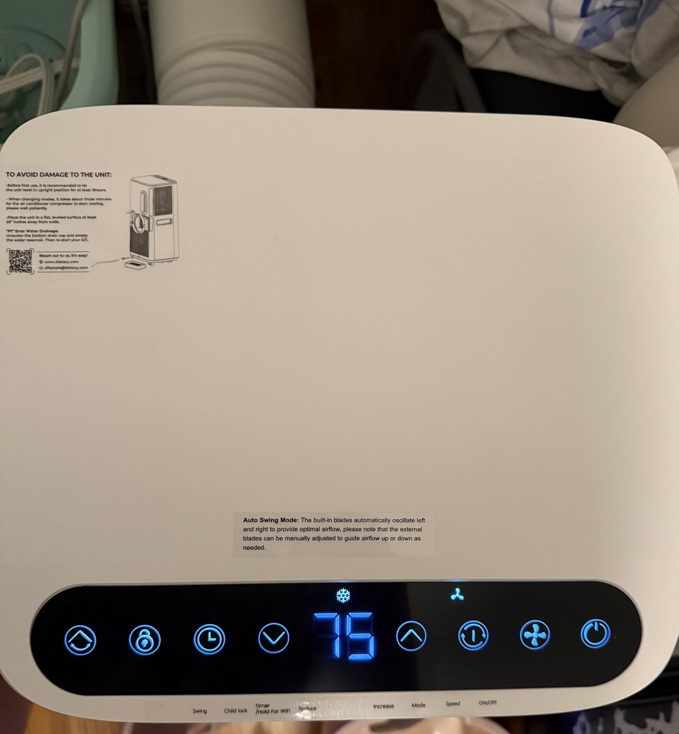 16000 BTU Portable Air Conditioners for Large Room up to 730 sq.ft 5-in-1 Smart AC Unit with WiFi APP/Remote Control, Fast Cooling, Dehumidifier, Quiet Sleep Mode, Window Kit Included customer photo 1