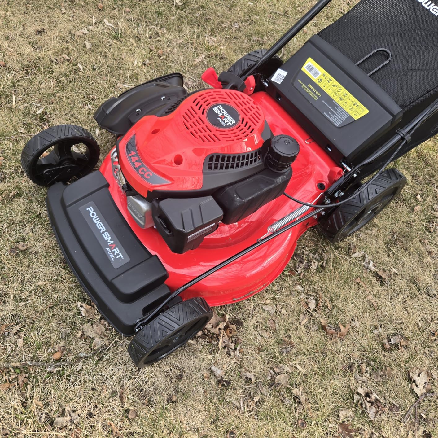 PowerSmart EasyCut 18-Inch Gas Lawn Mower, 144cc 4-Stroke OHV Engine, Push Walk-Behind, 3-in-1 Mulch/Bag/Side Discharge, Steel Deck, 6 Height Adjustment customer photo 1