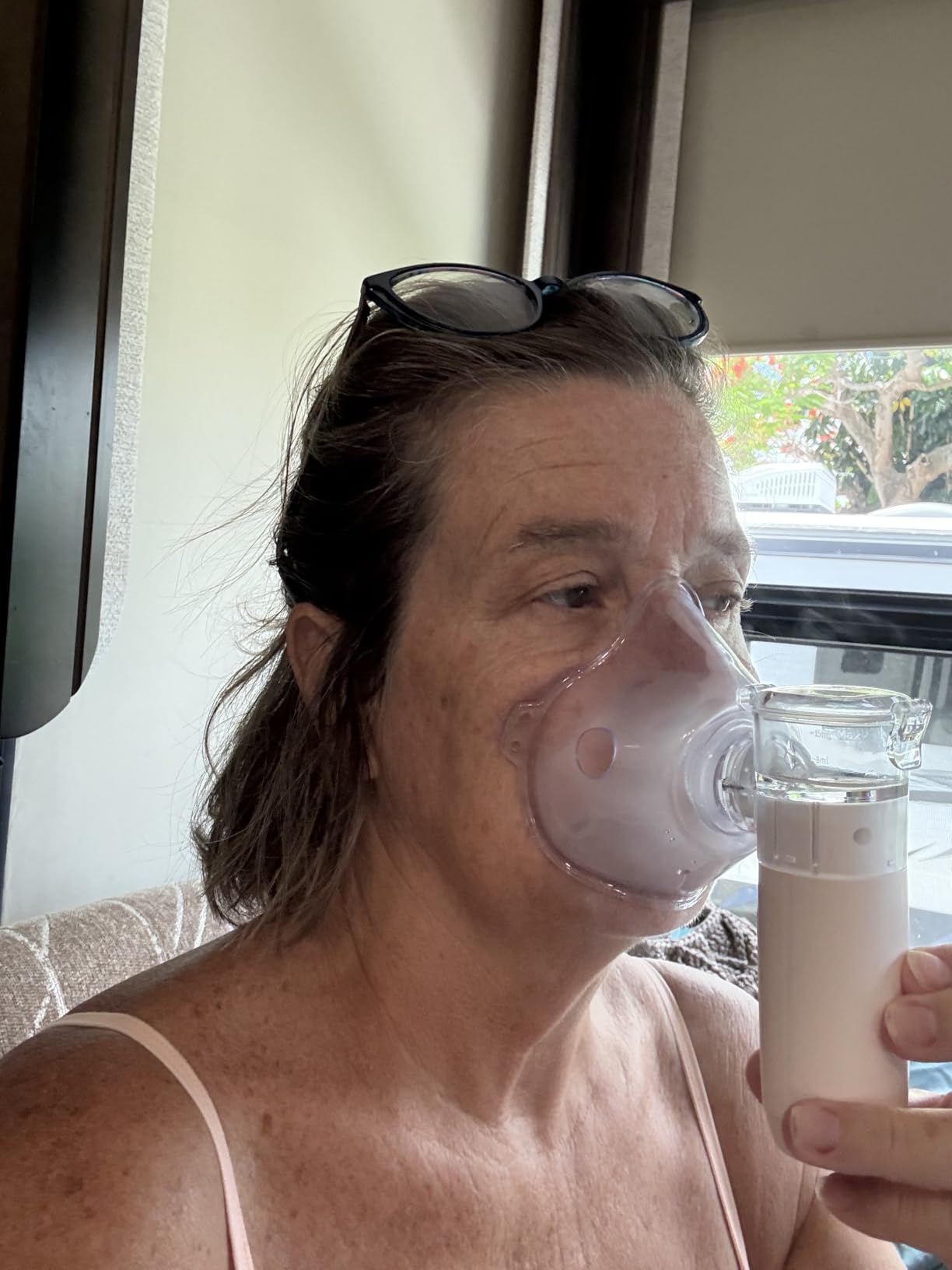 Smart Digital Display Portable Nebulizer for Adults and Kids, Portable - Rechargeable for Travel and Home Use, OTC SPACER-0422-HER-V3 customer photo 2