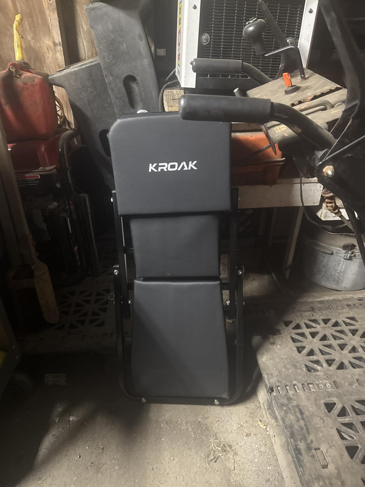 KROAK Creeper, 40 Inches 4 in 1 Z Creeper Seat 2025 Upgraded 450 lbs Capacity Garage Chair Adjustable Rolling Folding Car Creeper with 6 pcs 3