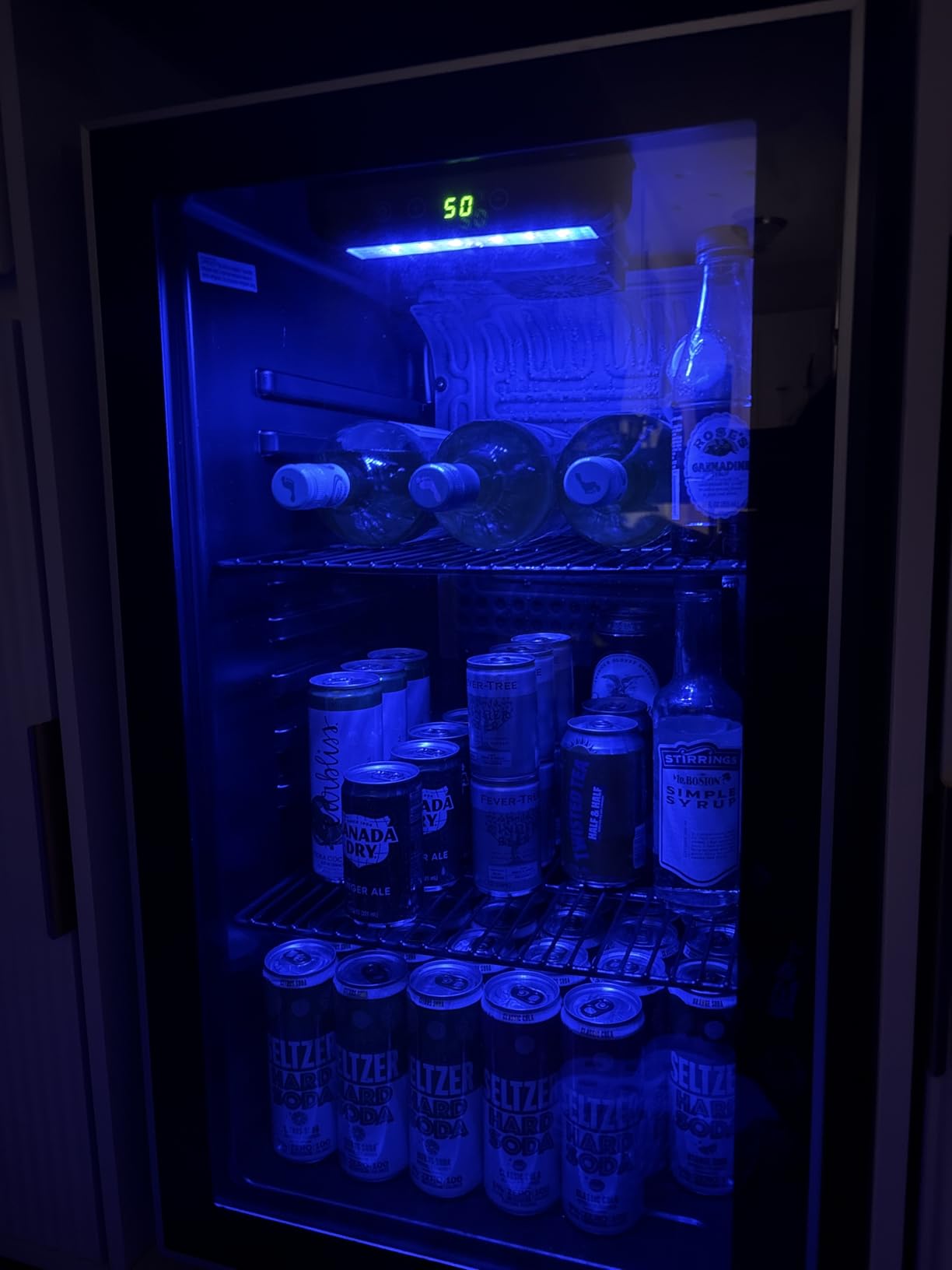 Antarctic Star Wine Cooler, Beverage Refrigerator, 16 Bottle Freestanding Quiet Wine Cellar Front Glass Door for Home and Bar, Digital Temp Control, 1.71 Cu.Ft. customer photo 2
