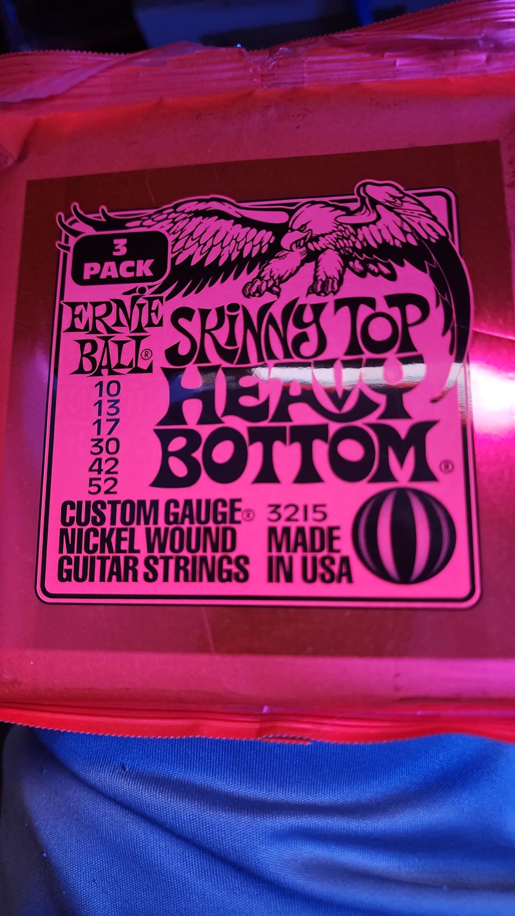 Ernie Ball Skinny Top Heavy Bottom Slinky Nickel Wound Electric Guitar Strings, 10-52 Gauge (P02215) customer photo 1