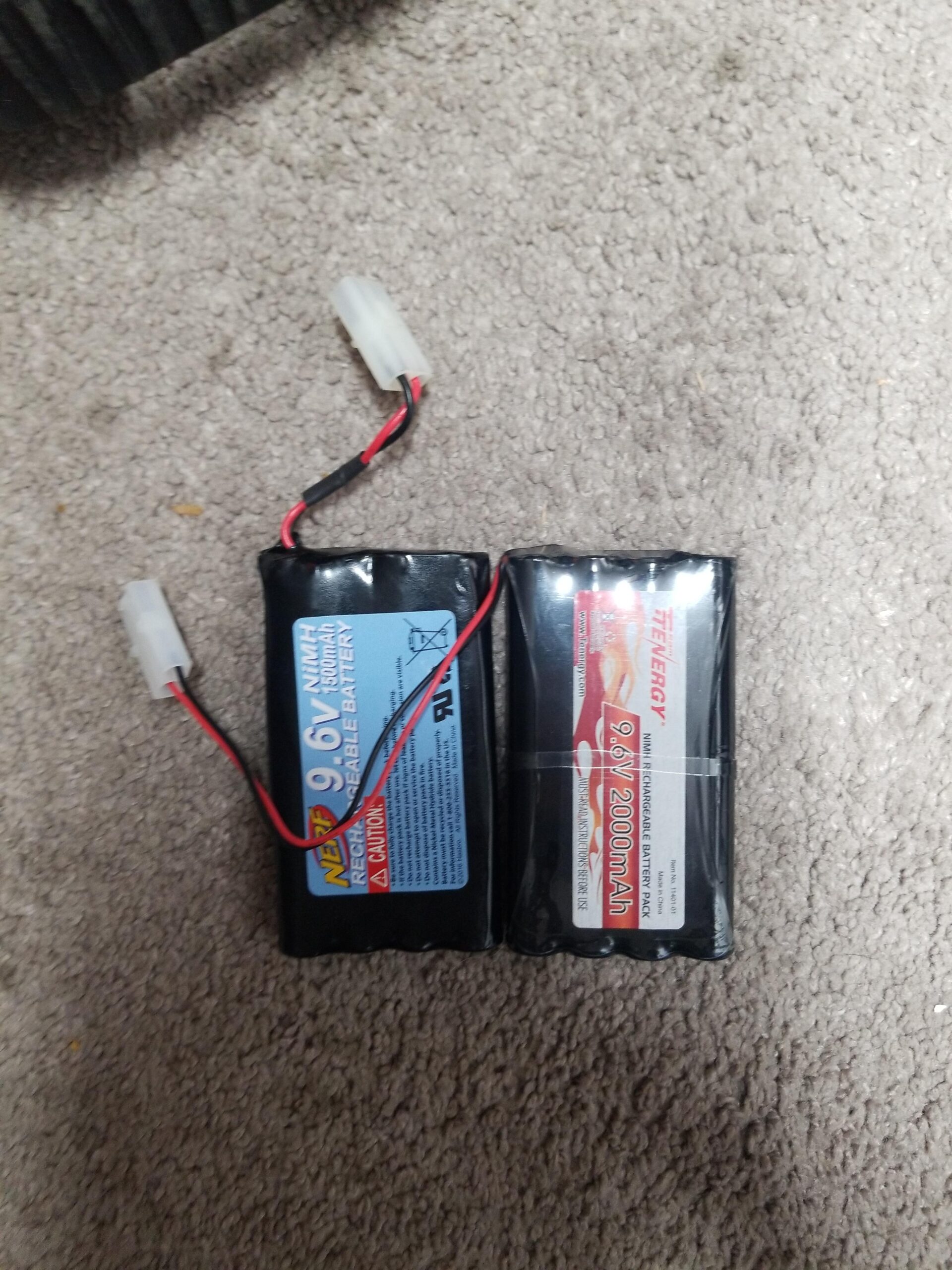 Tenergy 9.6V Flat NiMH Battery Packs for RC Car, High Capacity 8-Cell 2000mAh Rechargeable Battery Pack, Replacement Hobby Battery Pack with Standard Tamiya Connectors customer photo 2