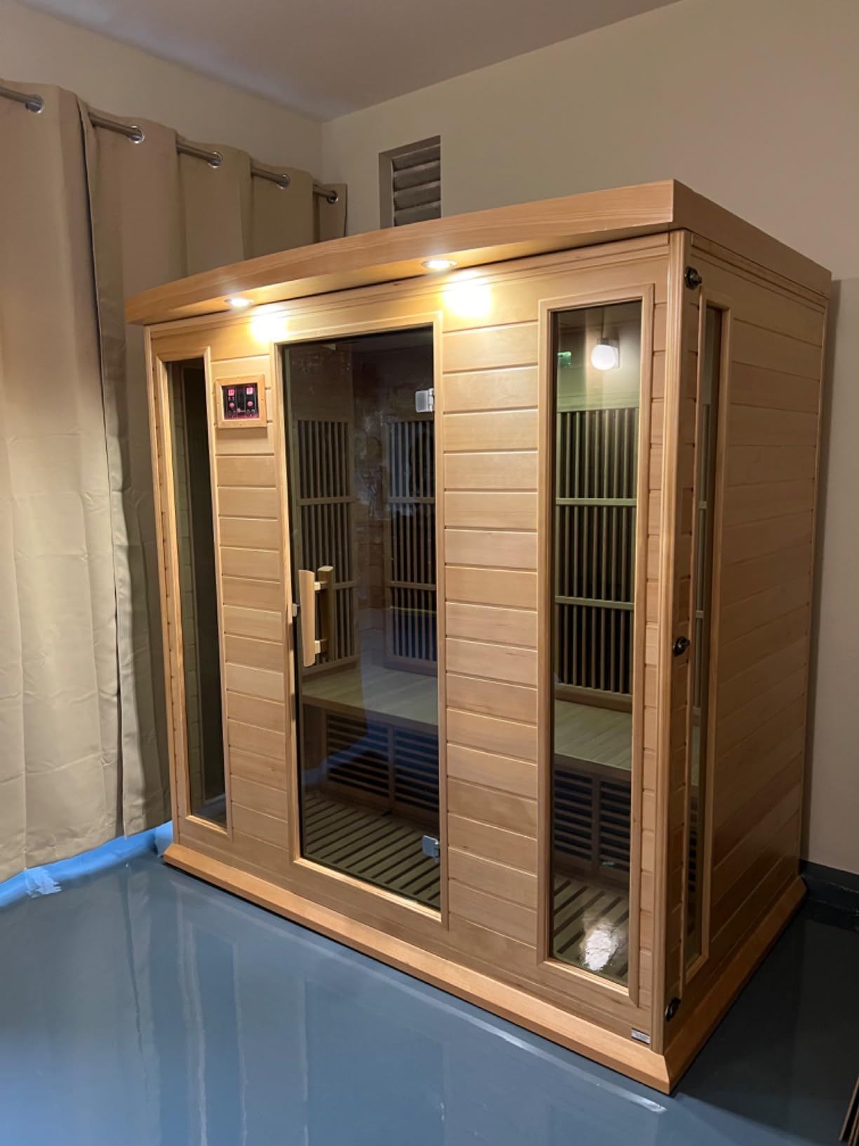 DYNAMIC SAUNAS Maxxus 4 Per Low EMF FAR Infrared Carbon Canadian Hemlock Sauna customer photo 1