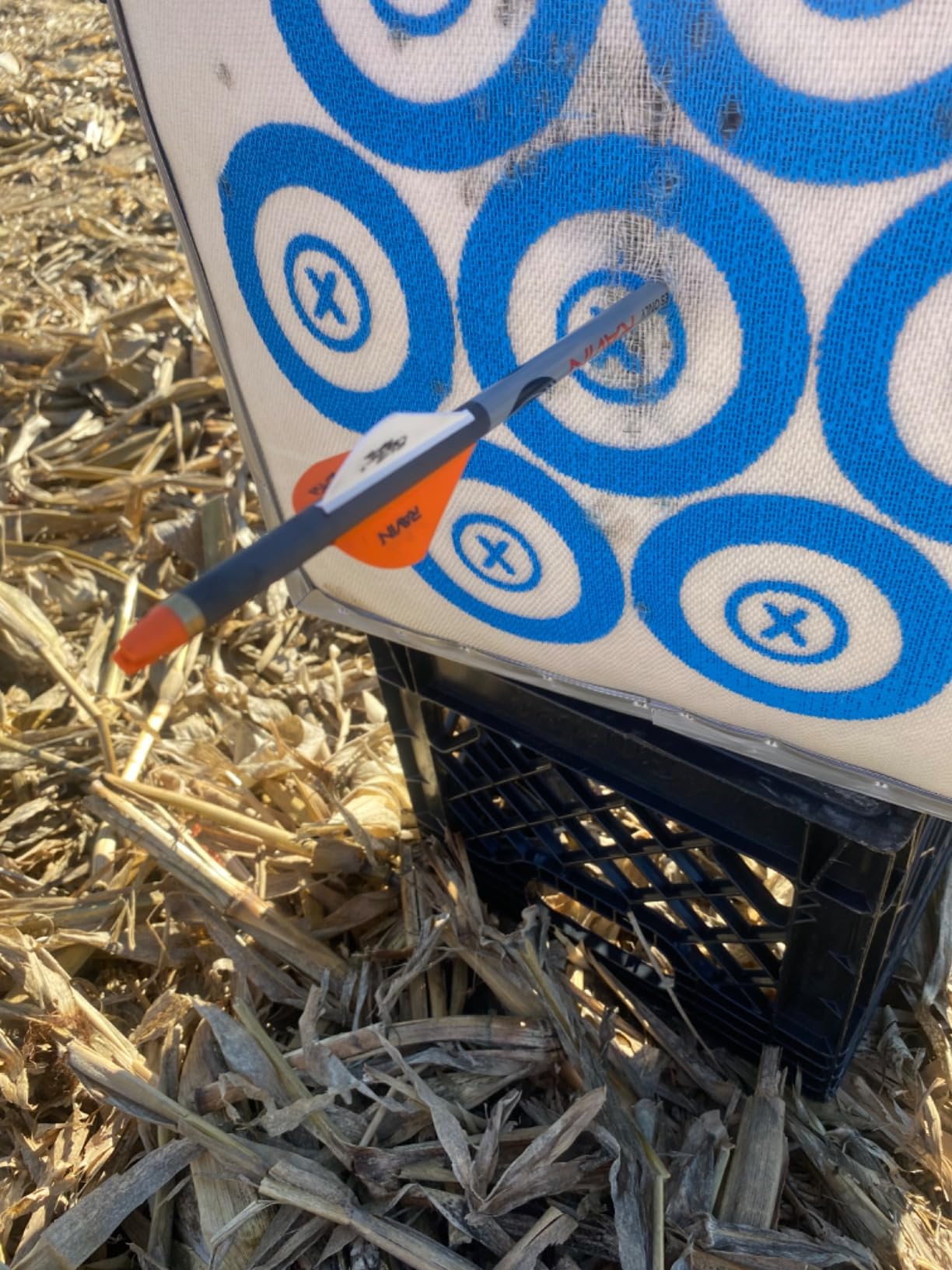 SpyderWeb 18XL Crossbow Targets 500fps and More, No Speed Limit Stop and Easy Arrow Pull, Long-Lasting Spylar, Custom Waterproof Cover Handles Harsh Weather, 200 Plus Aiming Points, Field Tip Only customer photo 1