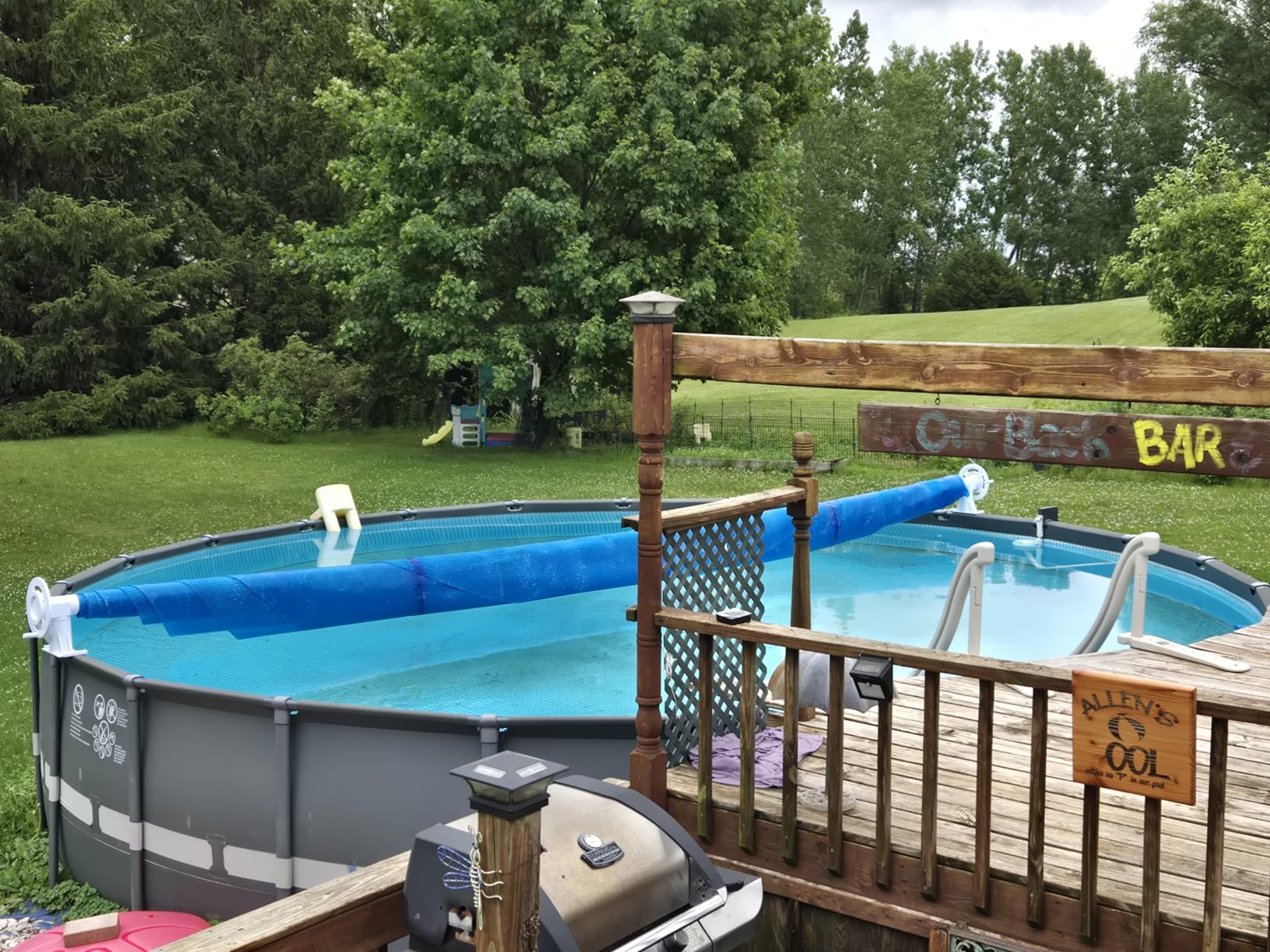 Doheny's Above Ground Solar Cover Reel Systems (Fits Pools Up to 18' Wide, Deluxe Wheel) customer photo 1